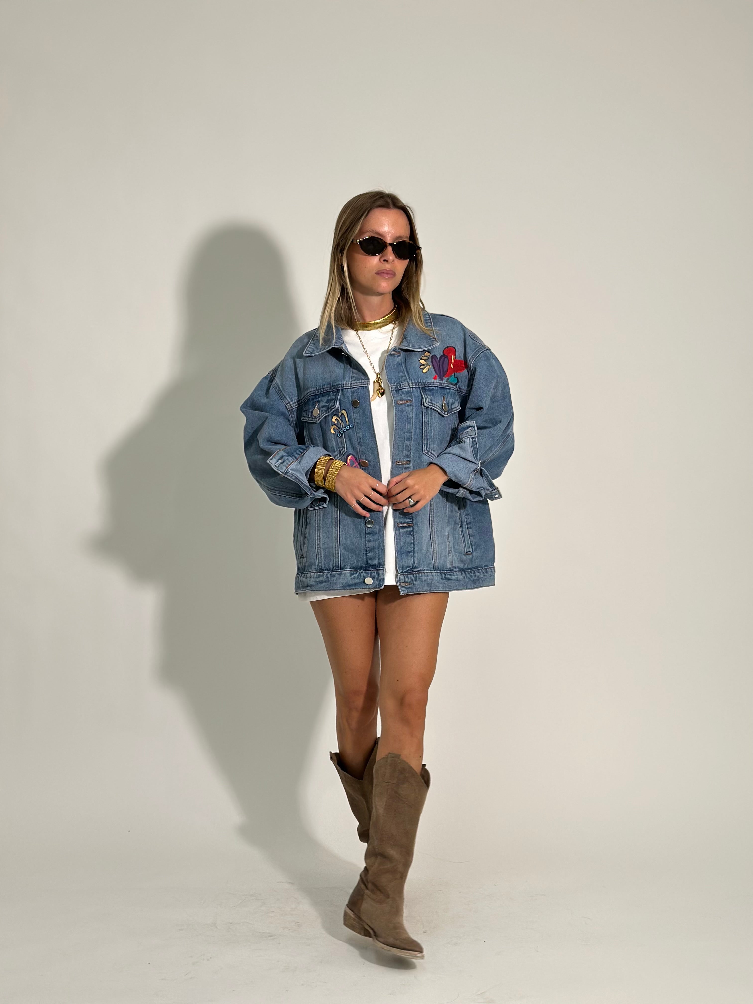 Giacca denim love 20118