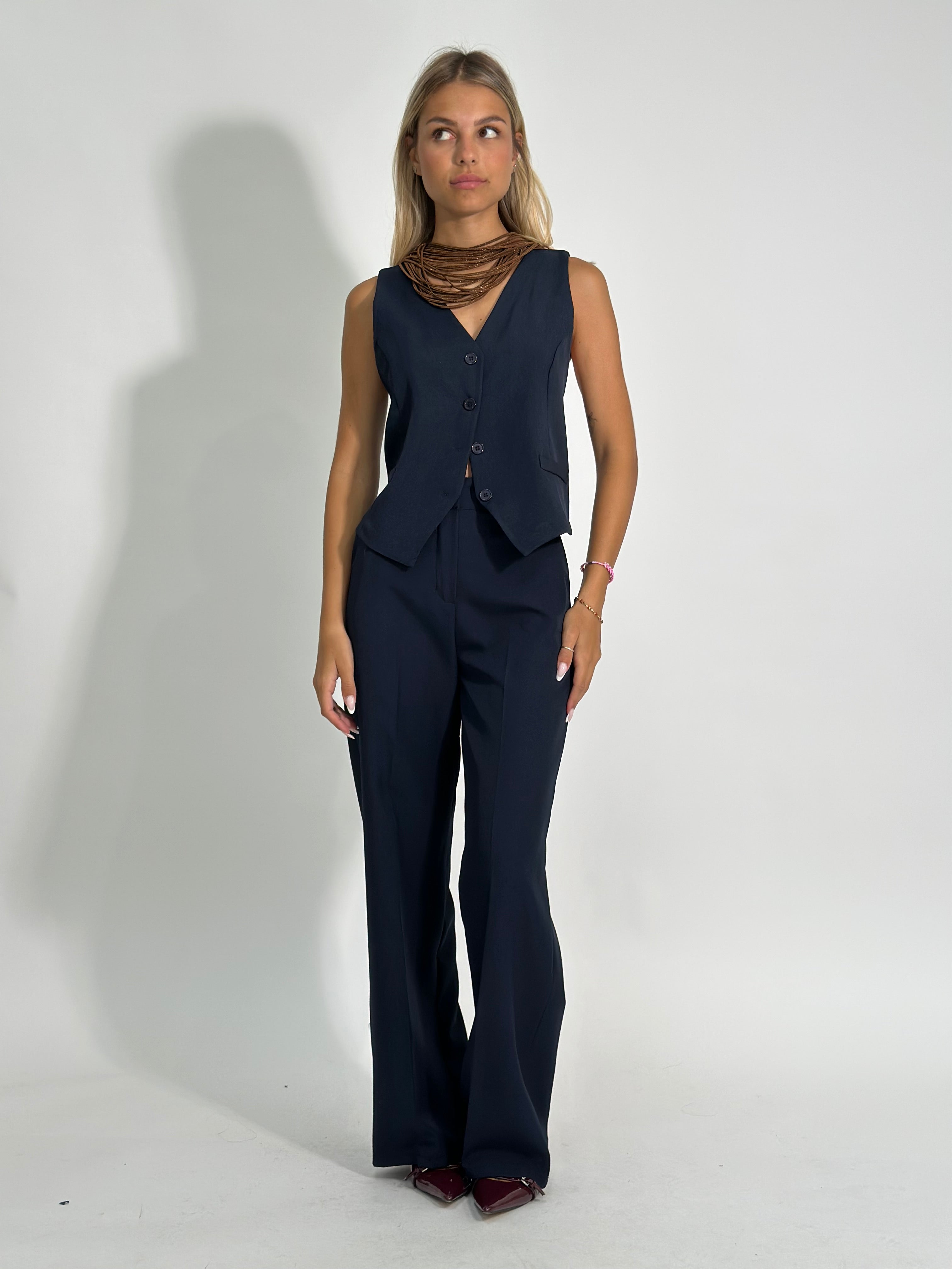 Completo gilet 231280 BLU