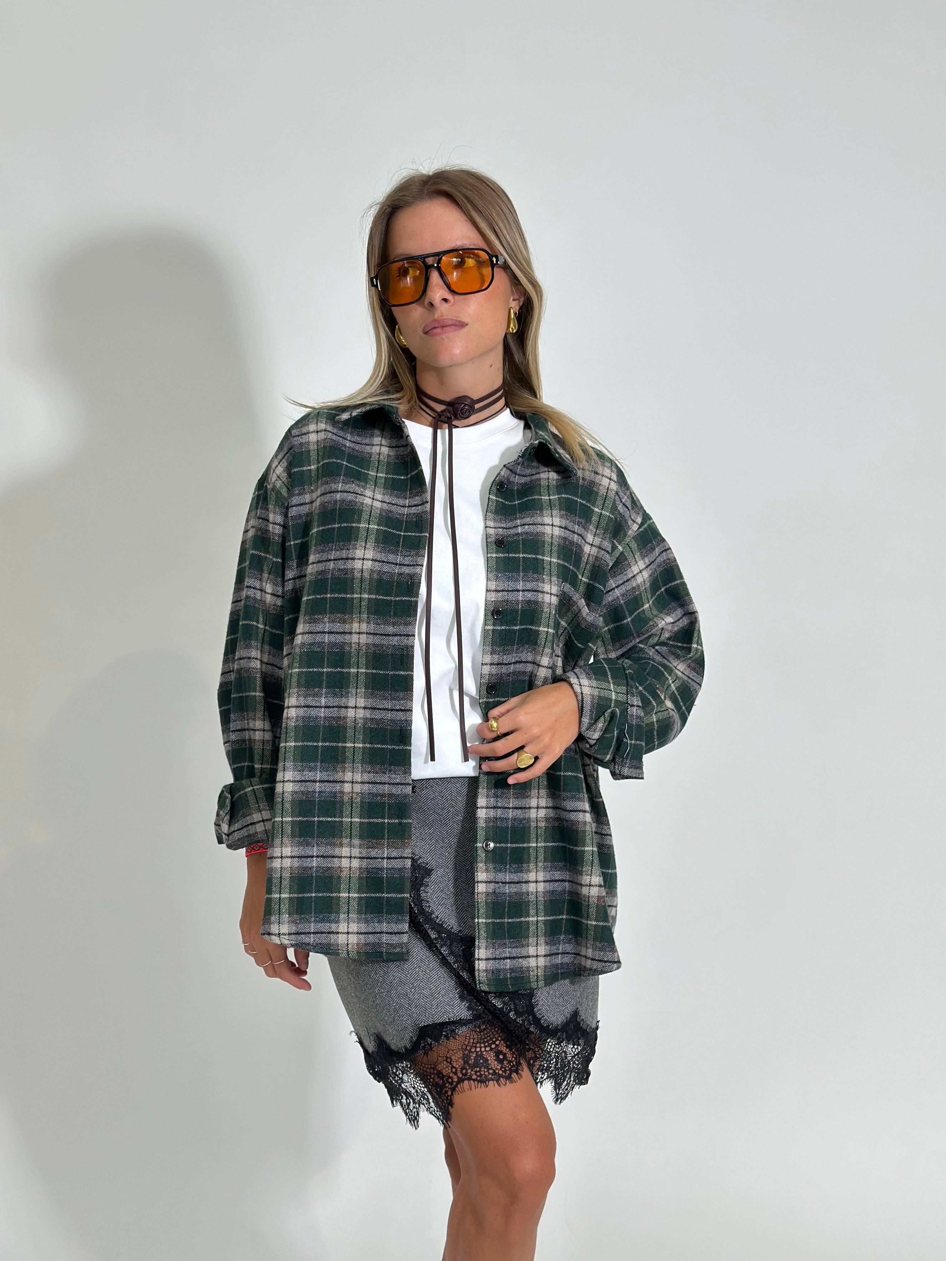 Camicia madras 2735 VERDE