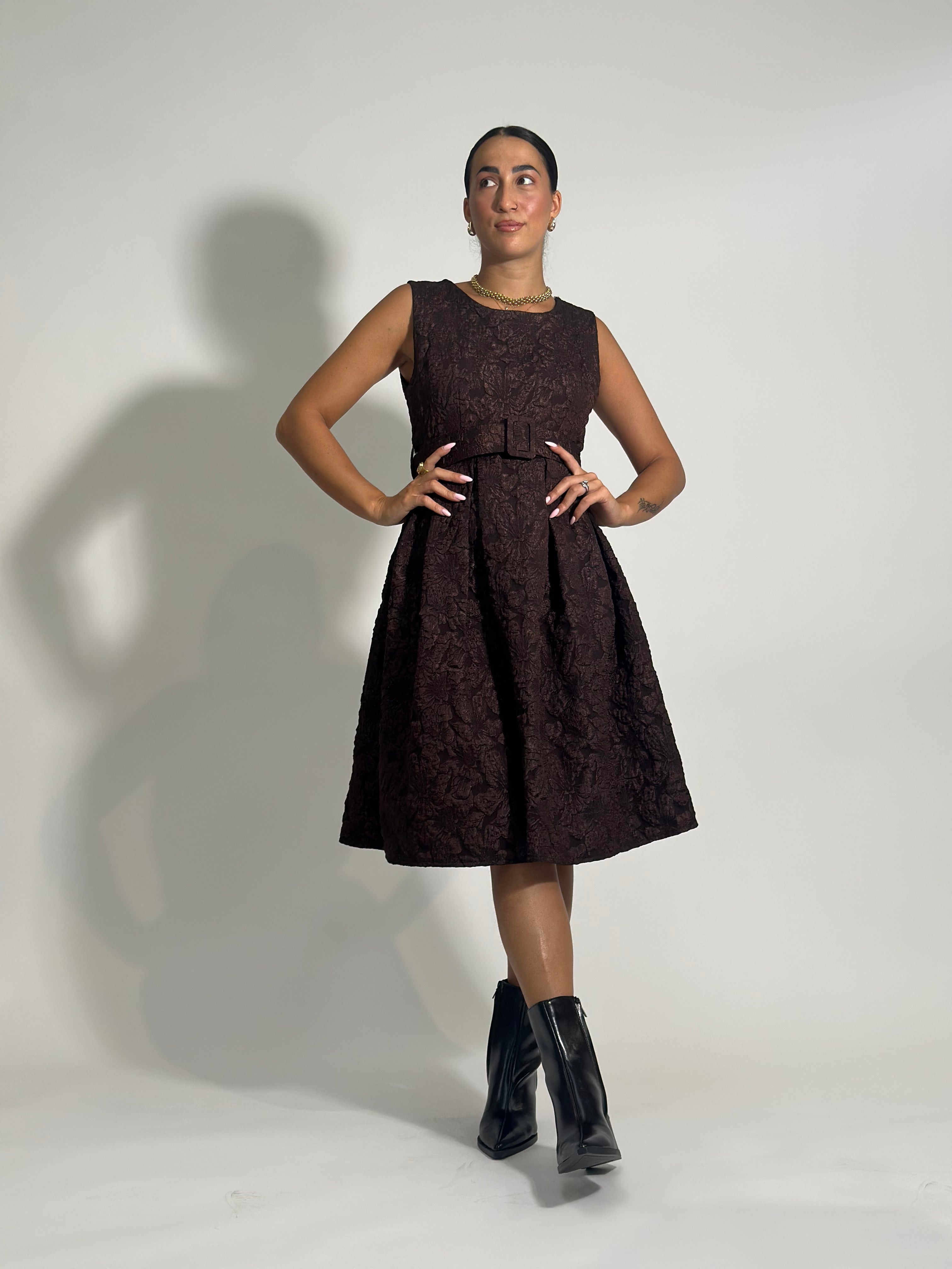 Abito dama 11855 MARRONE