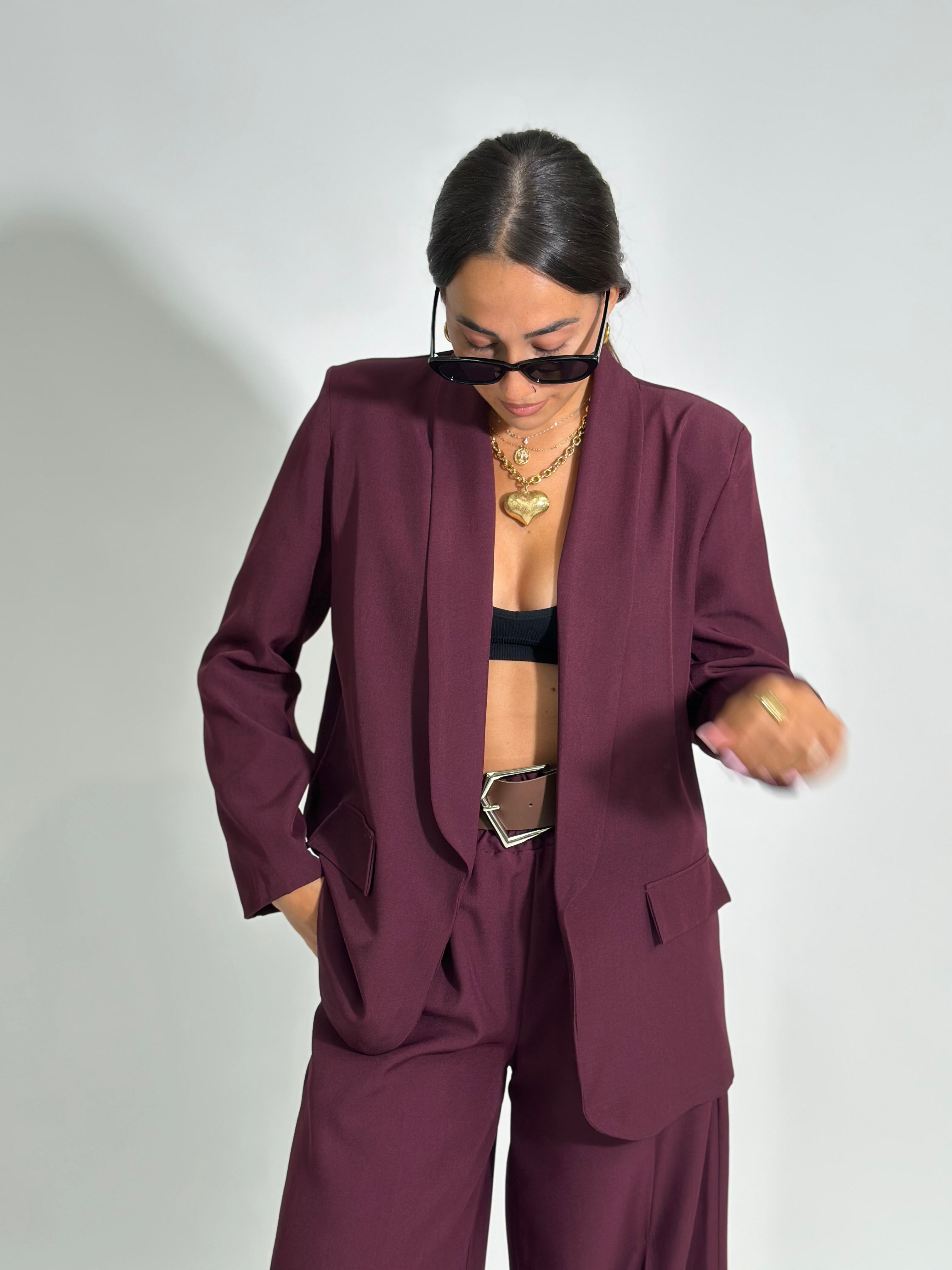 Giacca reverse 25433 BORDO'