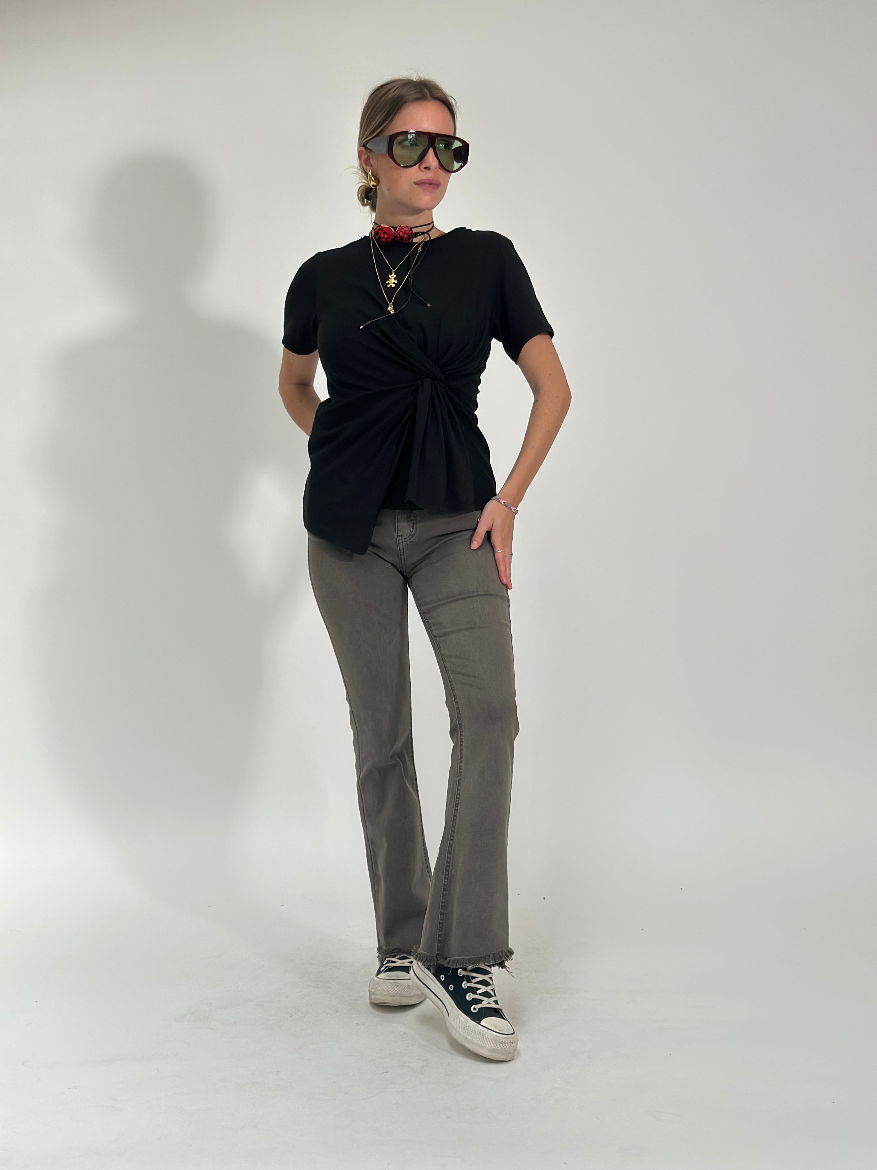 Pantalone trombetta 6826 MOCHA