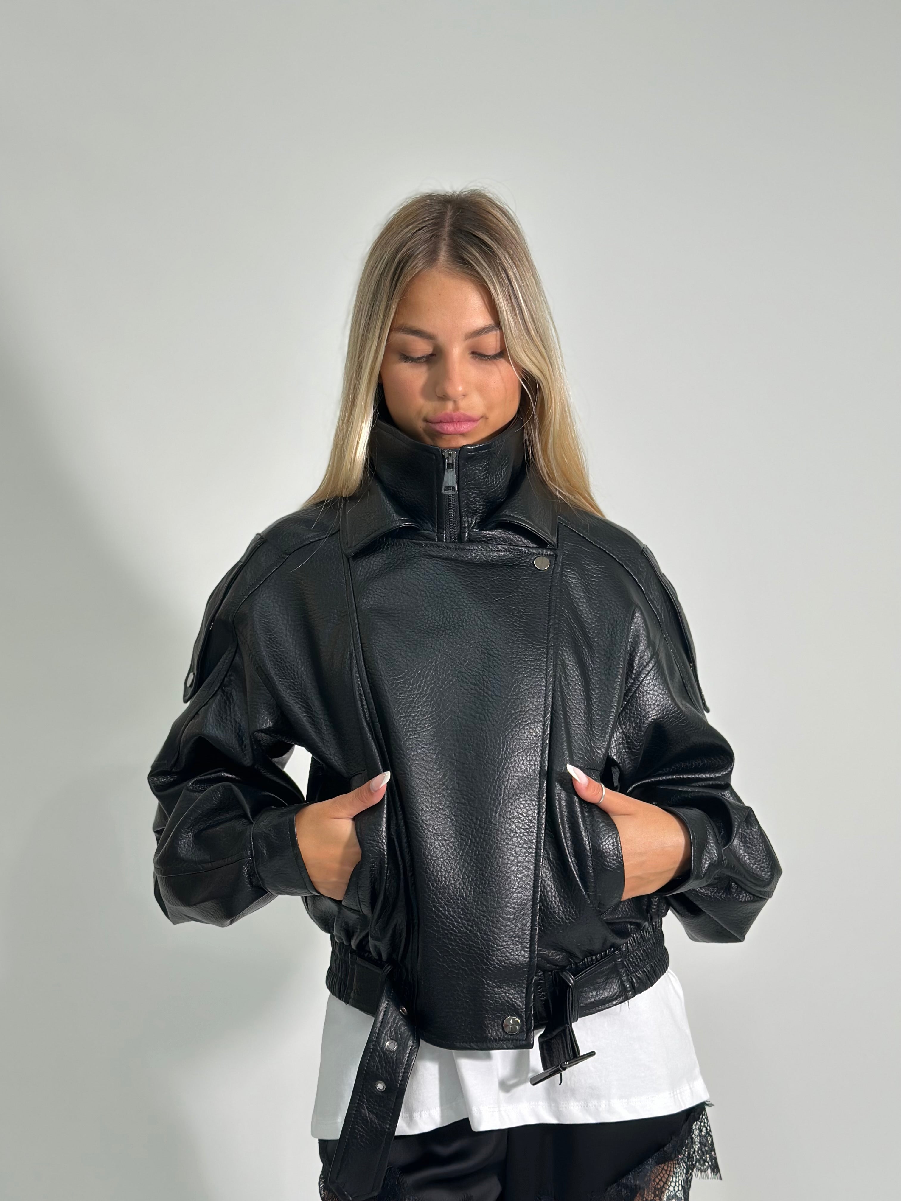 Giacca bomber 2898 NERO