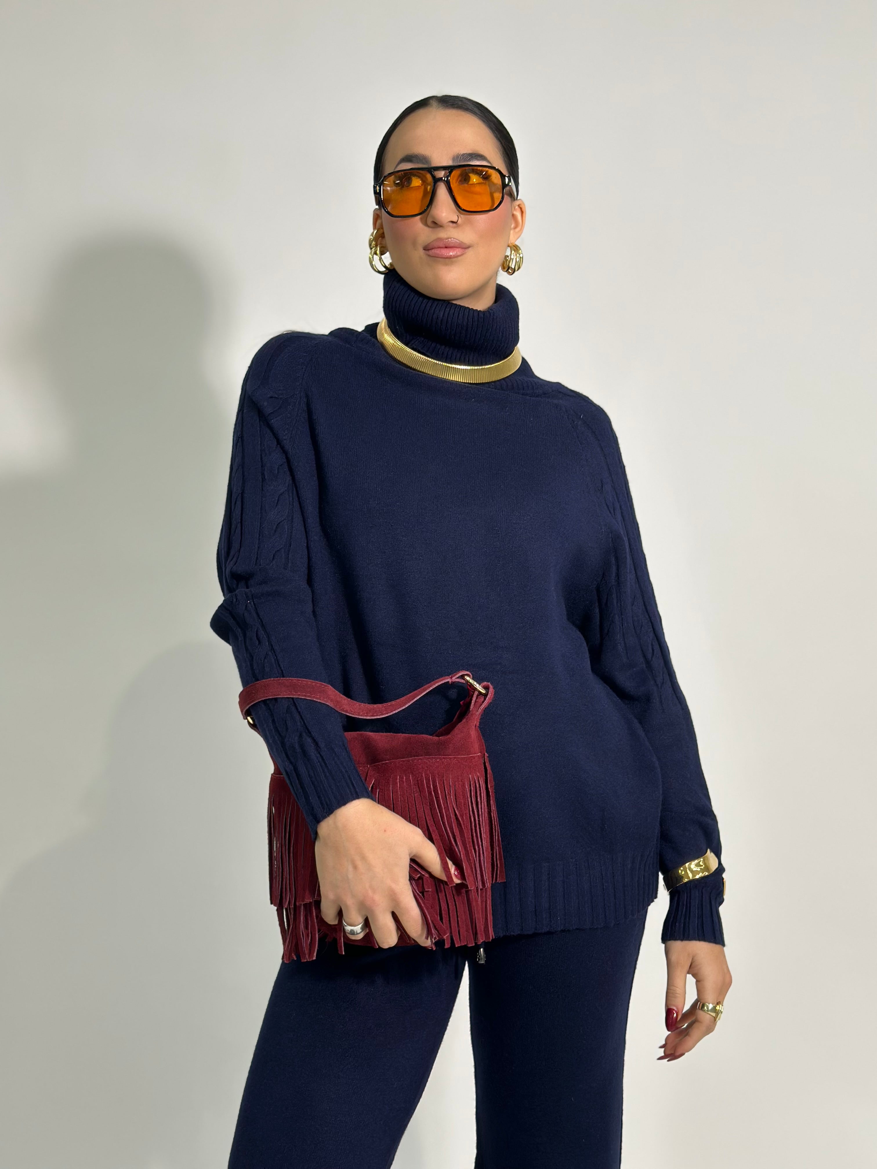 Completo maglia trecce C679