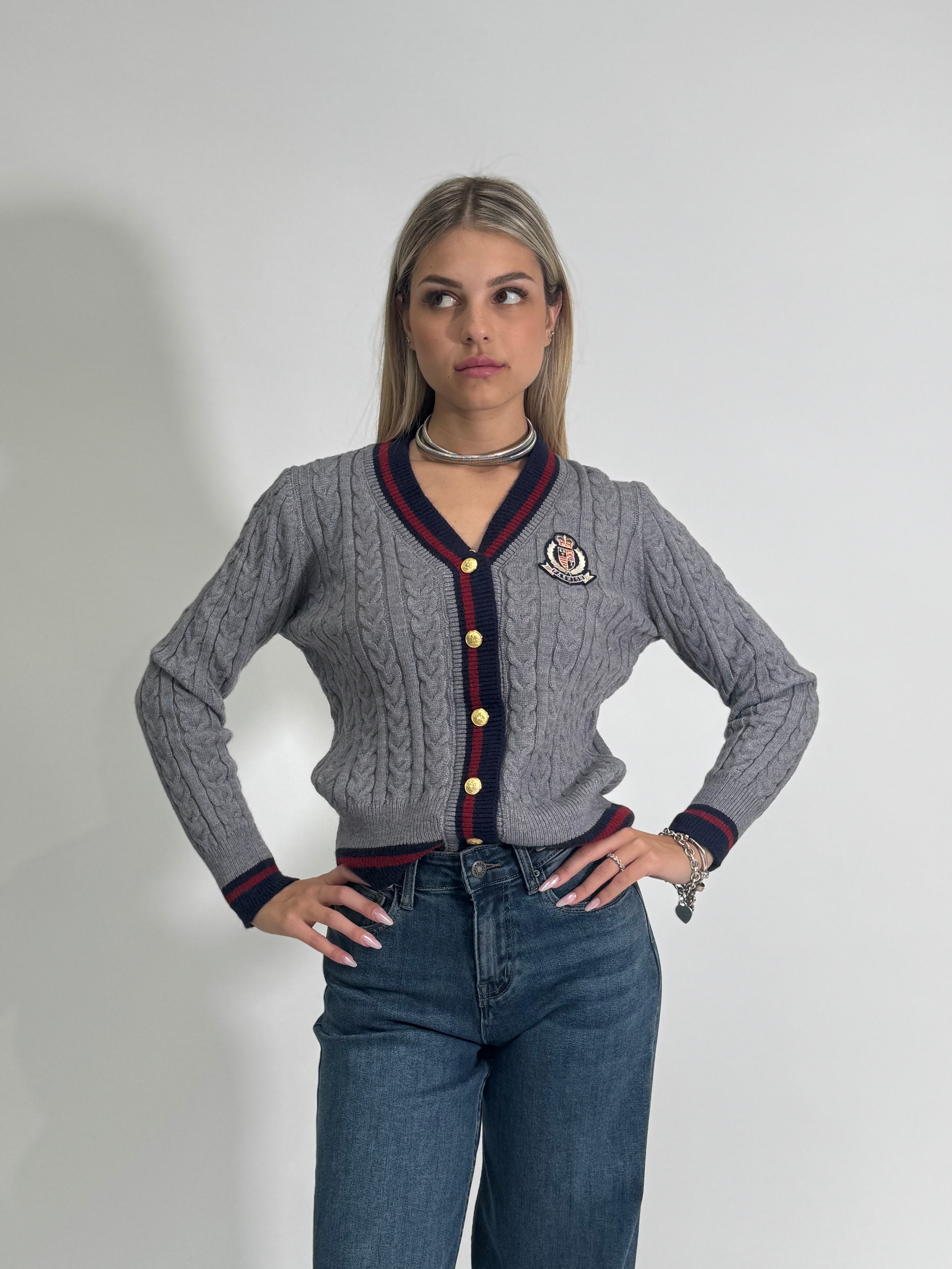 Cardigan 9388 GRIGIO
