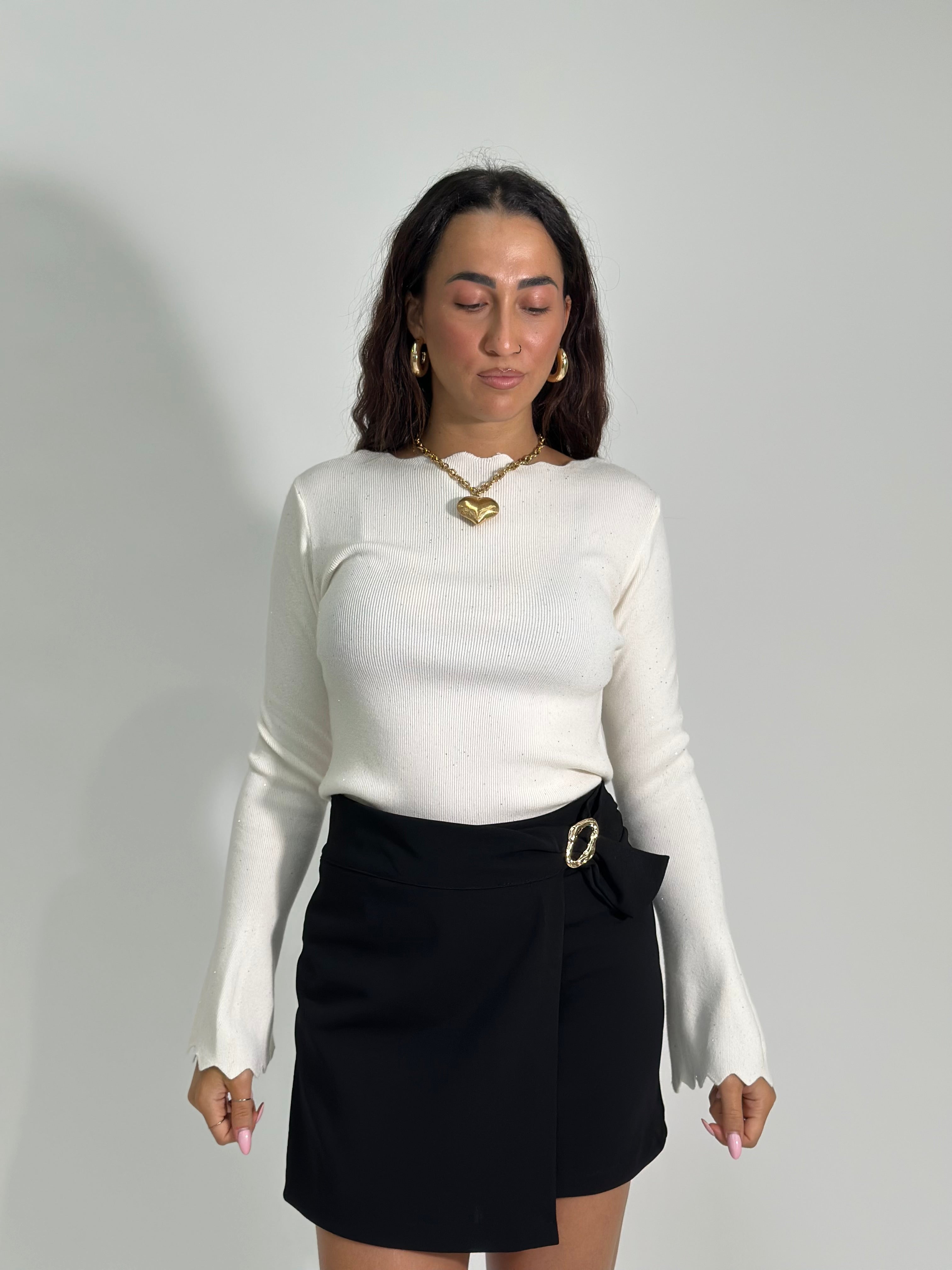 Maglia smerlo NZ5513 PANNA