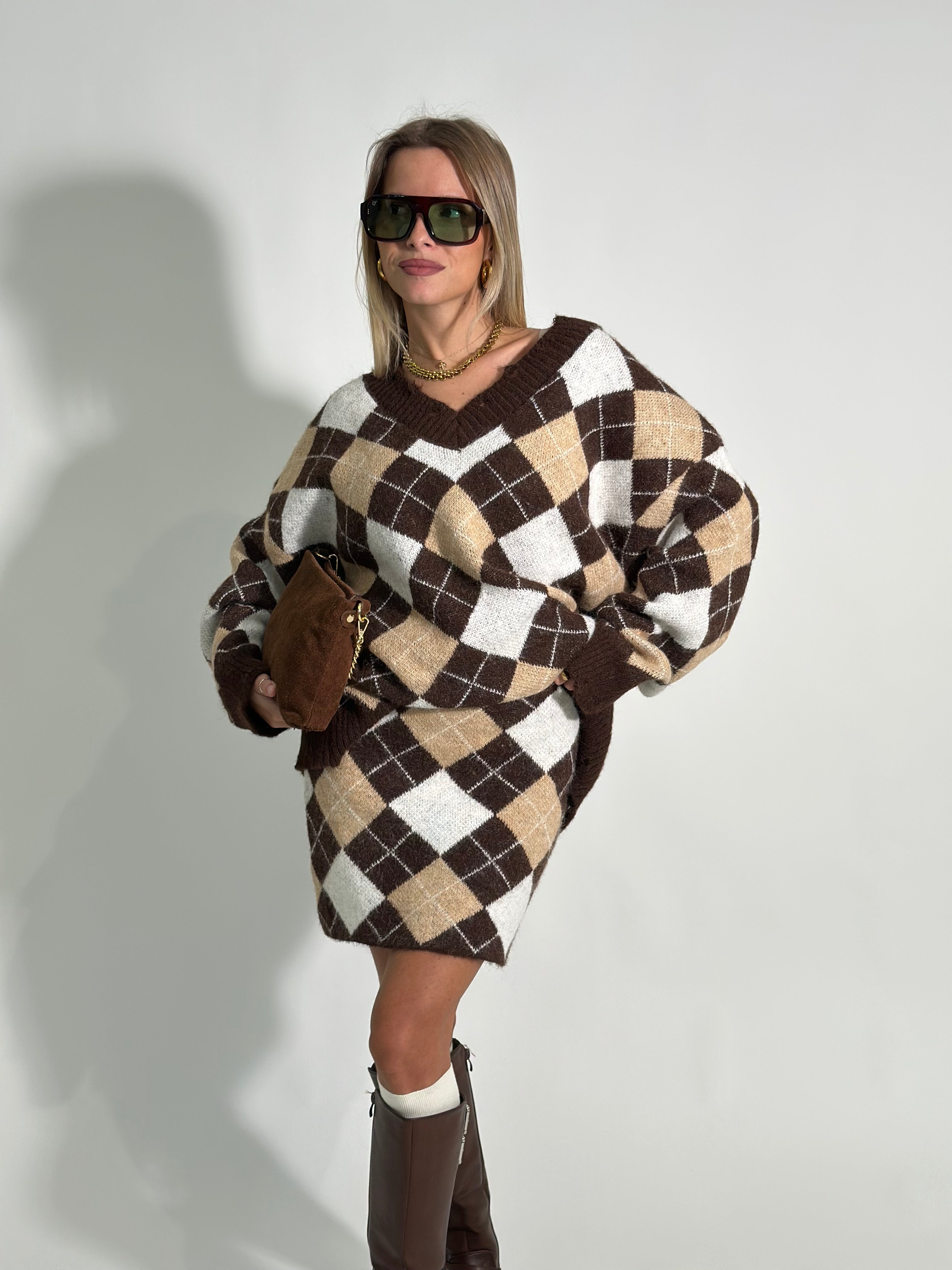 Completo rombi 2595 MORO