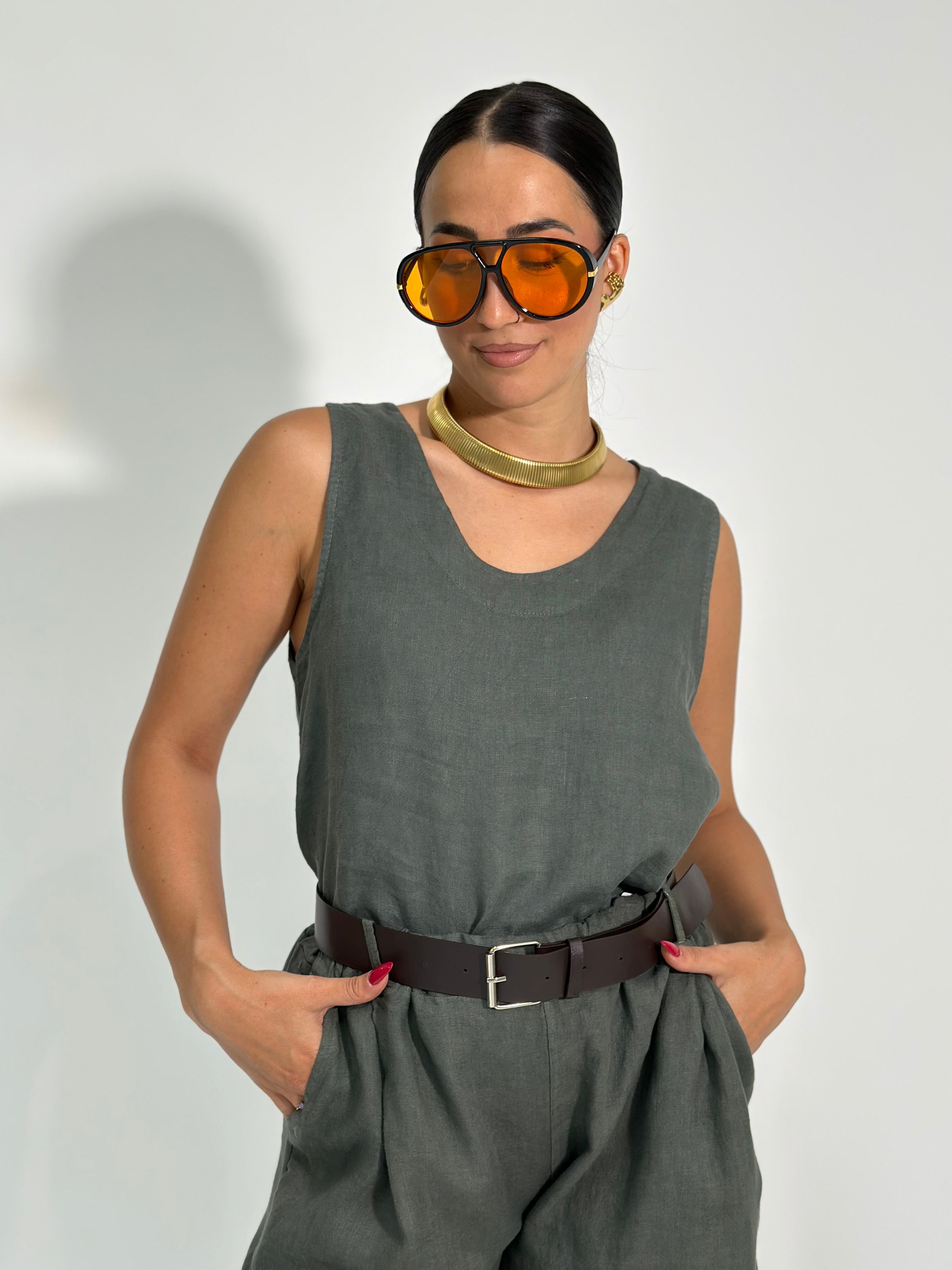 Canotta lino 10706