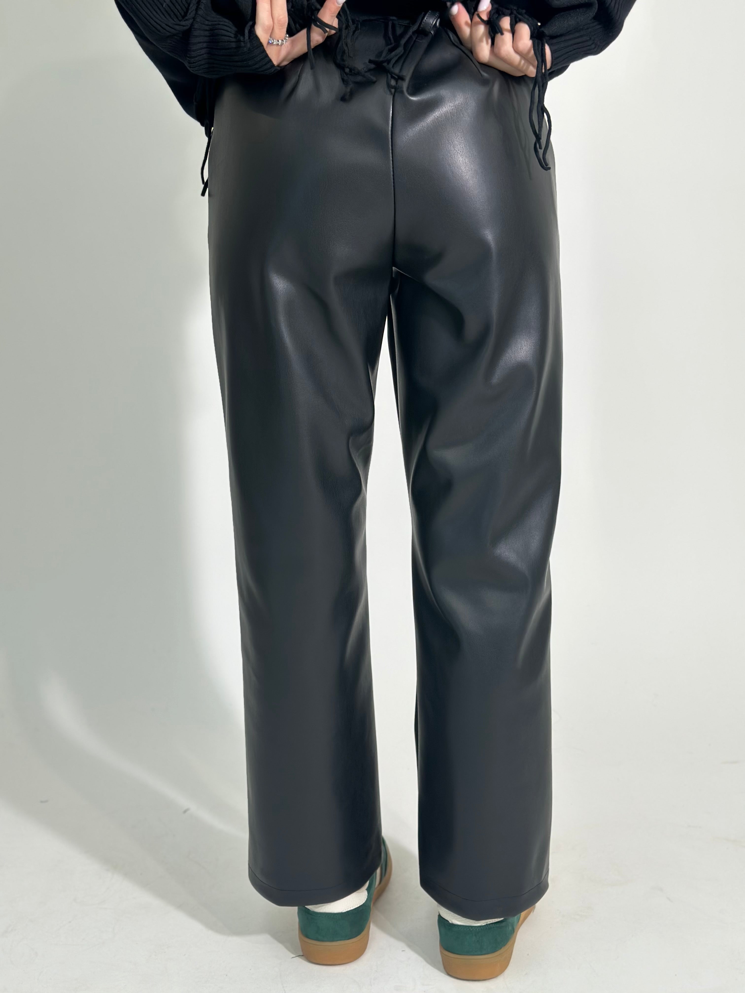 Pantalone ecopelle 7287 NERO