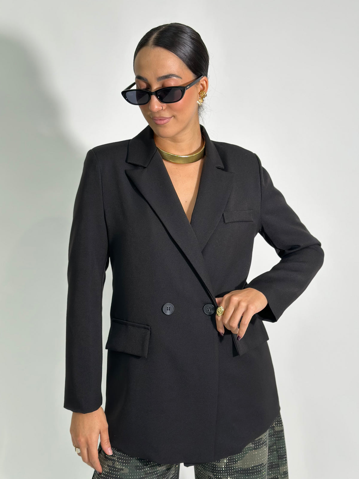Giacca doppio petto 2412 NERO