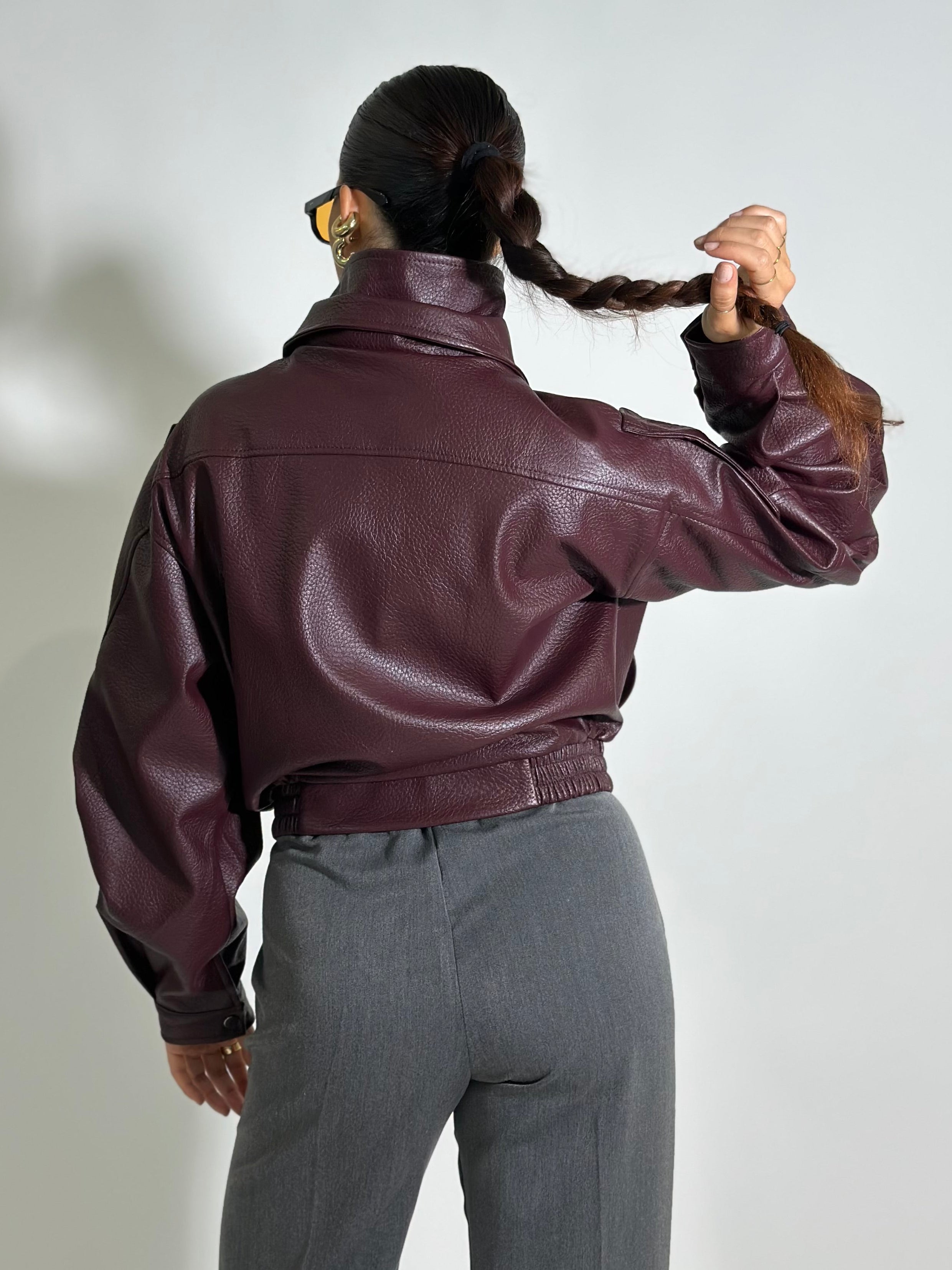 Giacca bomber 2898 BURGUNDY