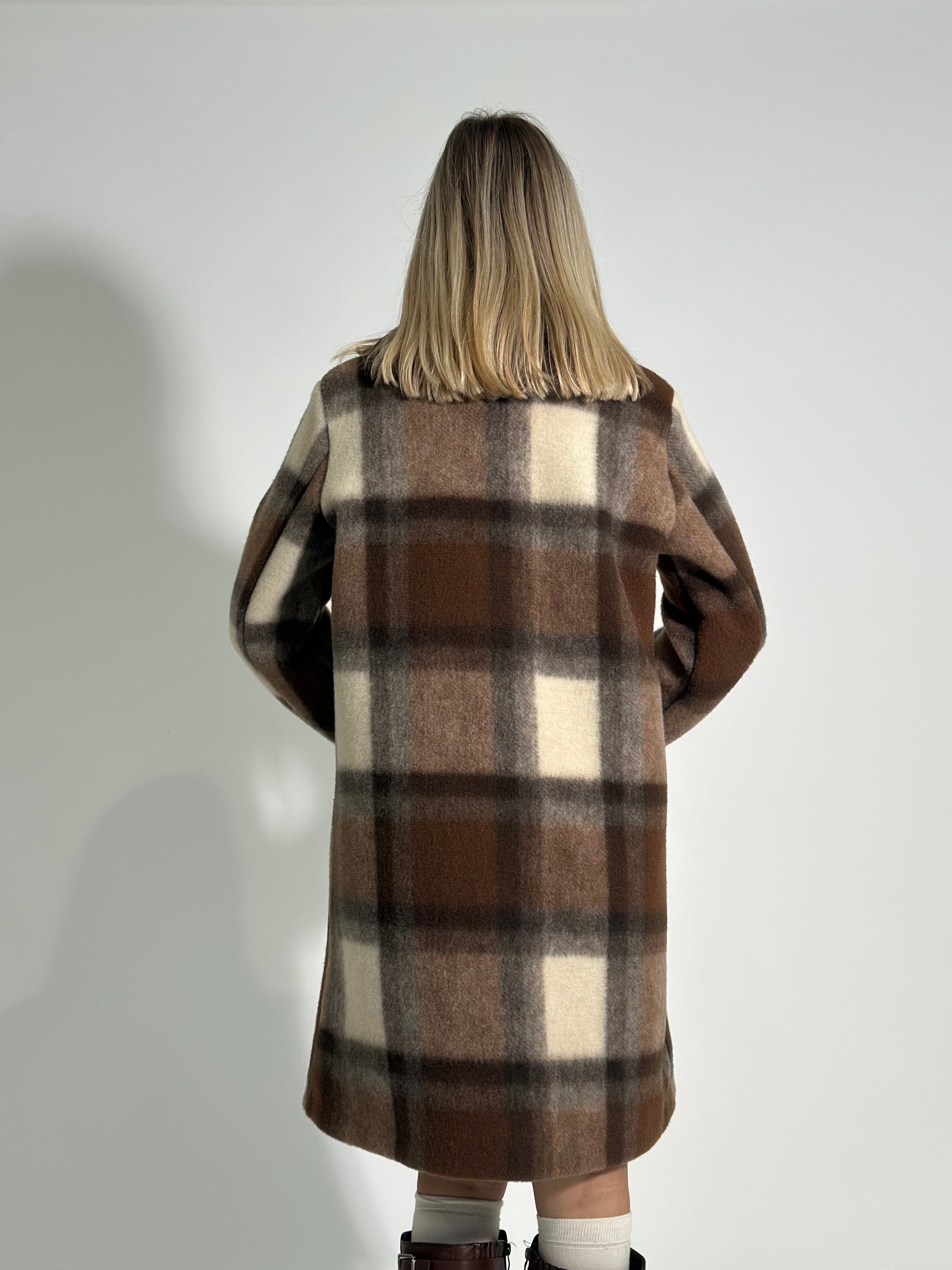 Cappotto quadri G1536