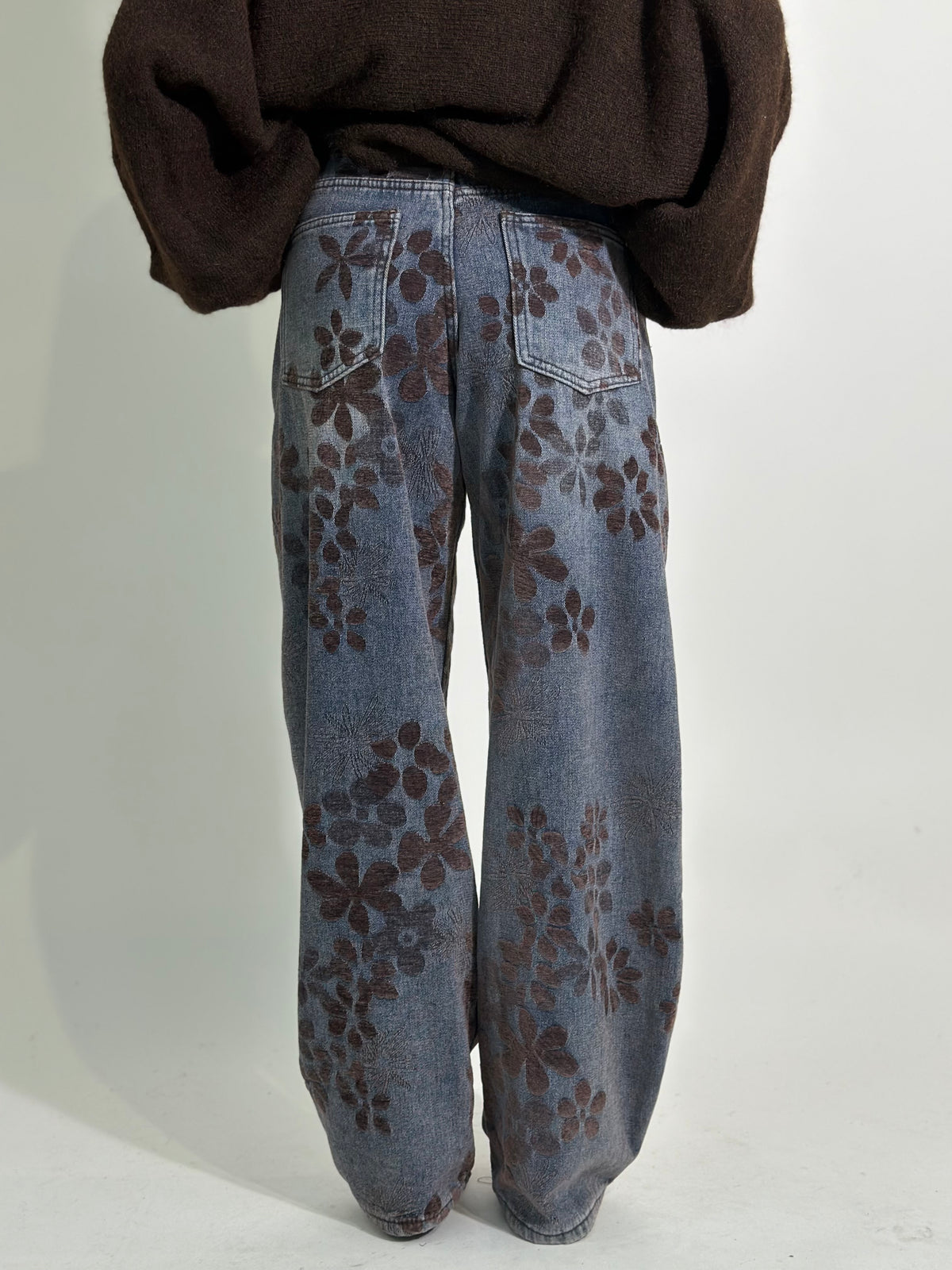 Jeans floccato margherita 5478
