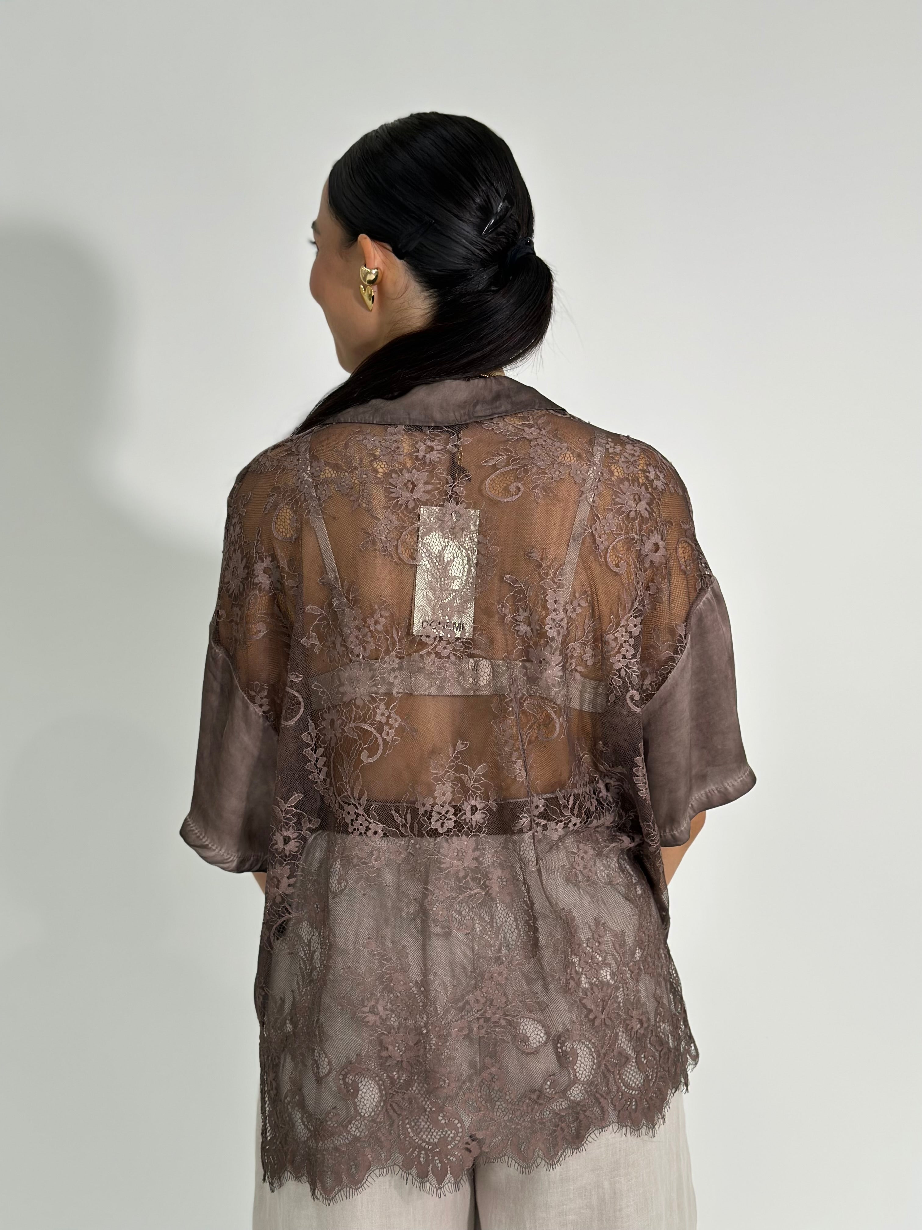 Camicia pizzo 10674