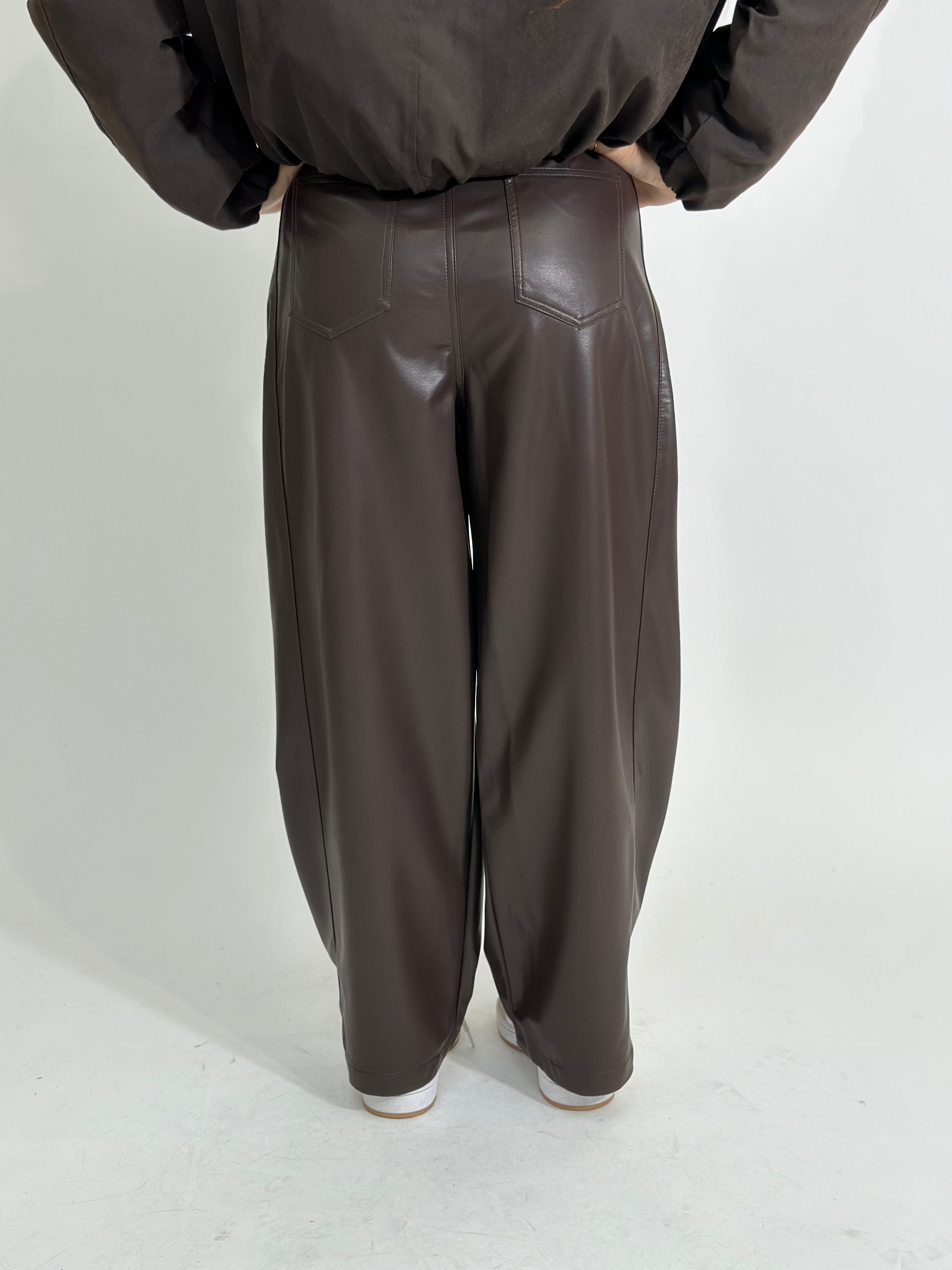 Pantalone ecopelle 19283 MORO