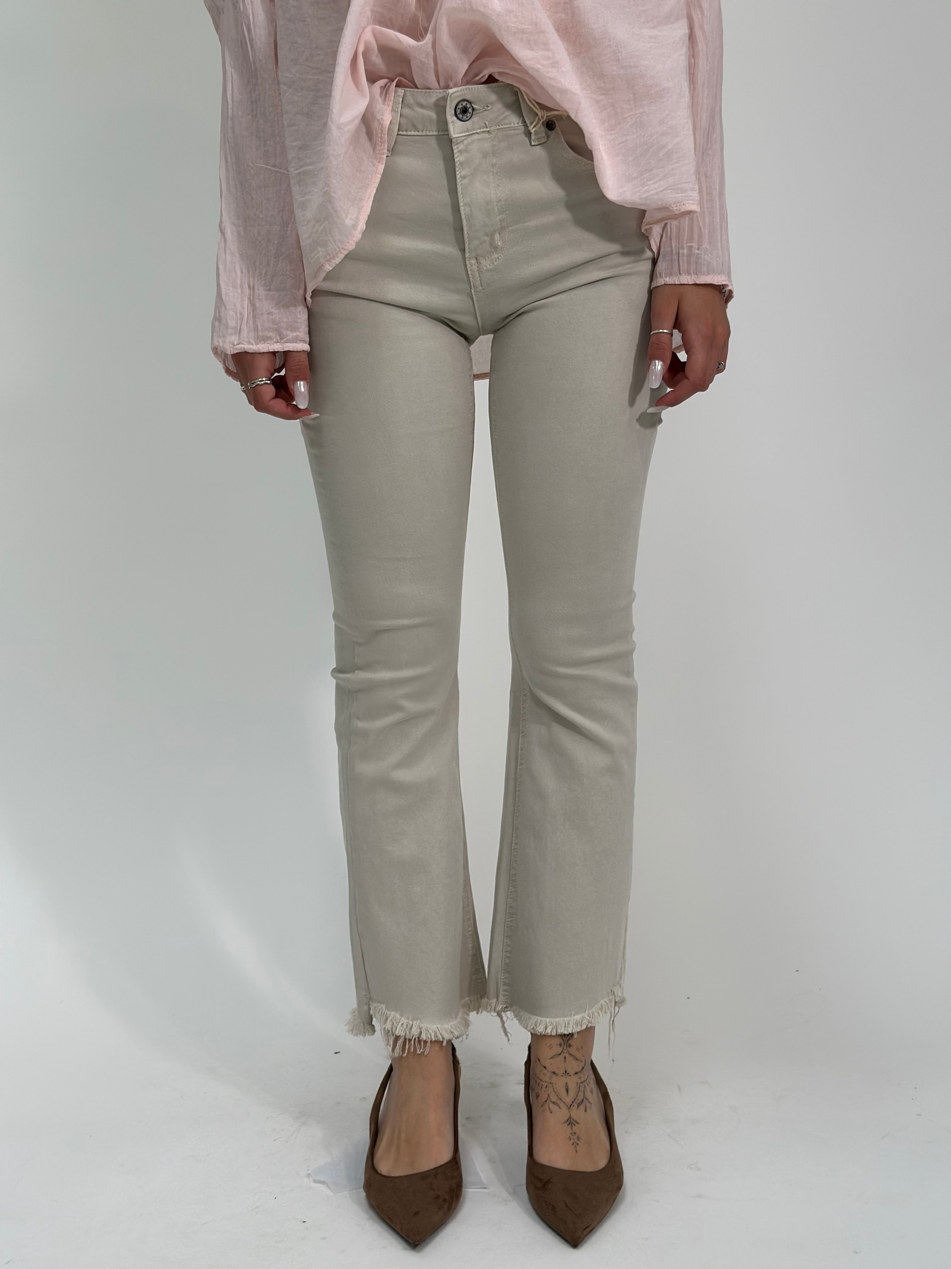 Jeans trombetta 1229-4 ECRU'