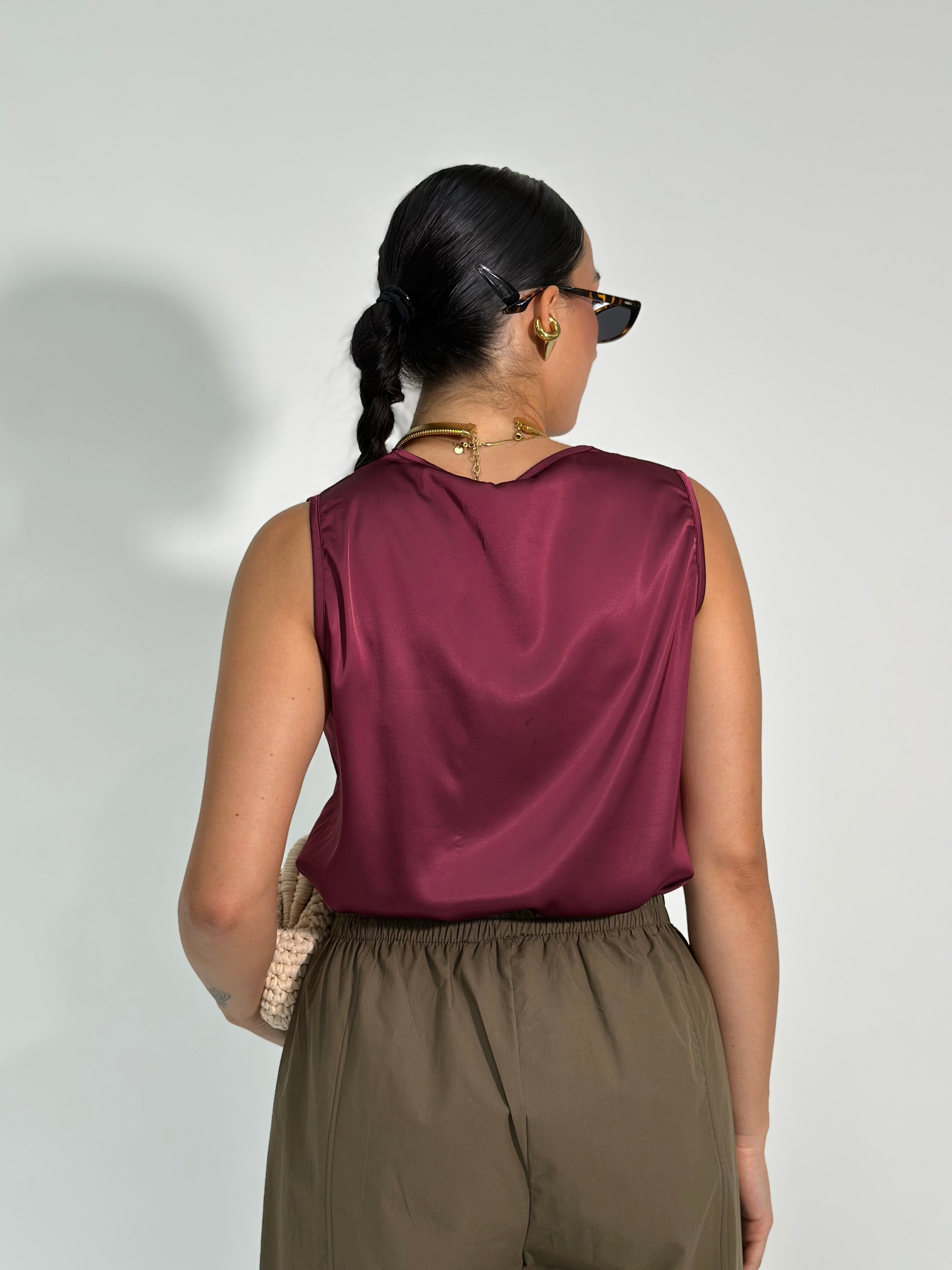 Maglia satin V 82209