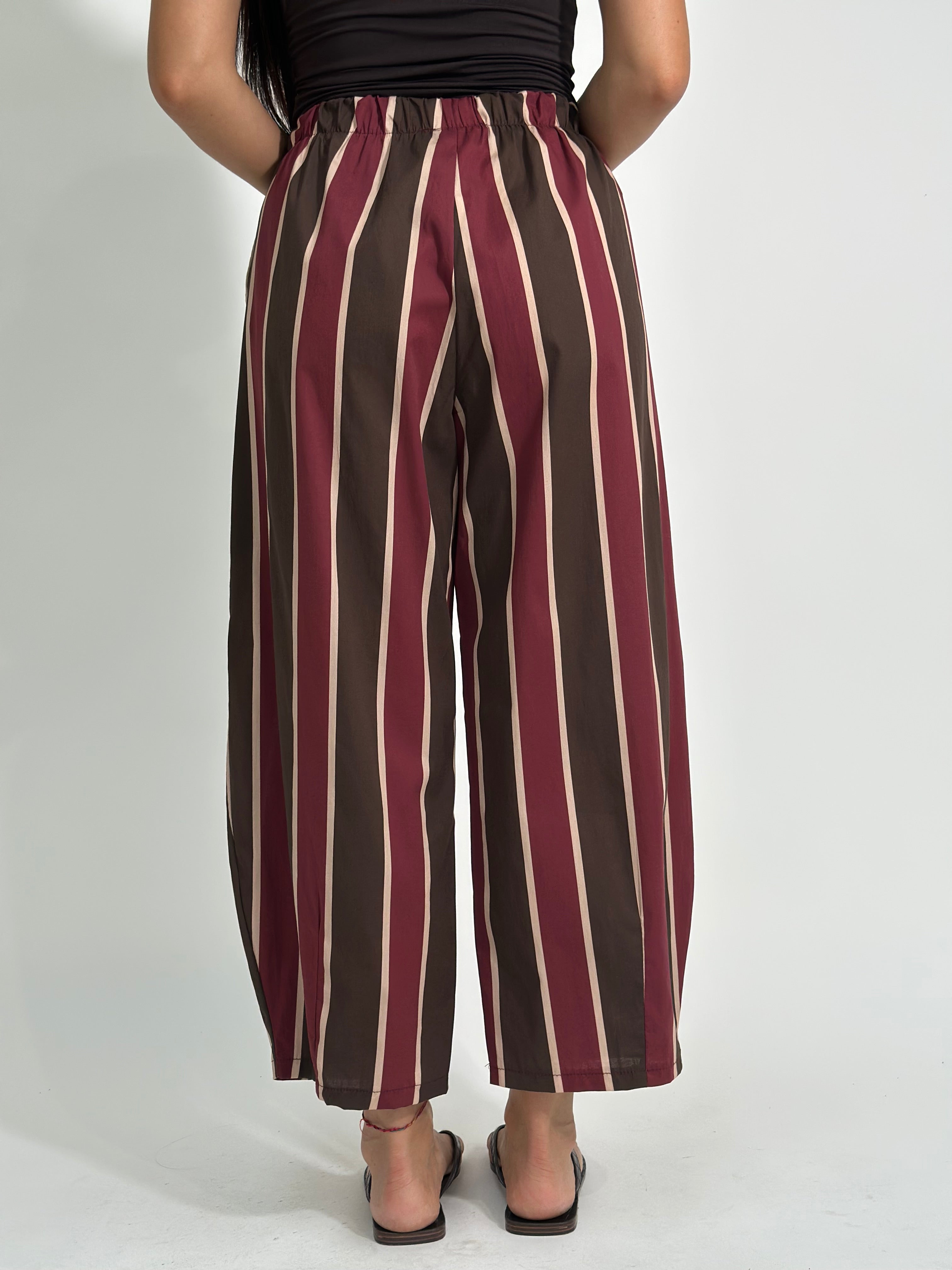 Pantalone riga 67625 BURGUNDY