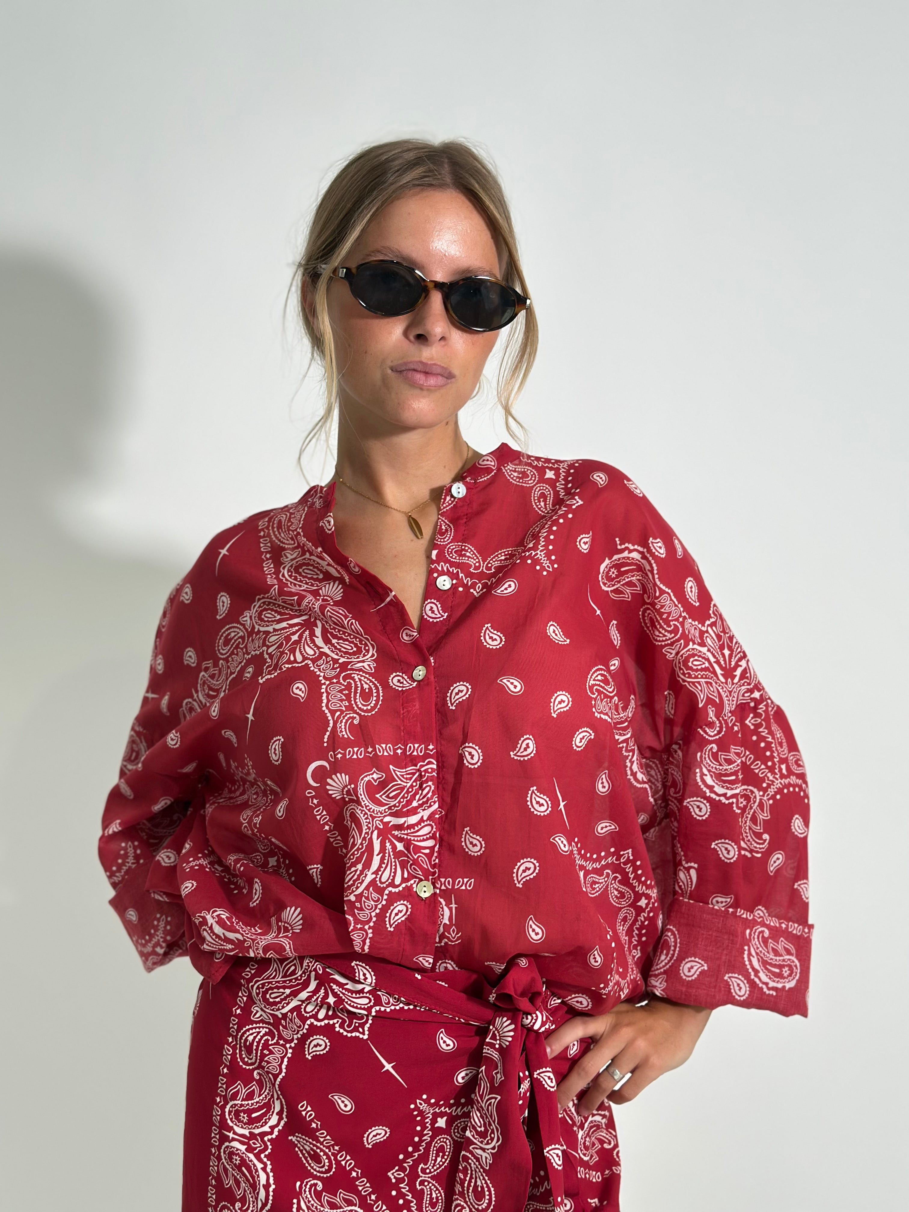 Camicia Bandana 21504 ROSSO