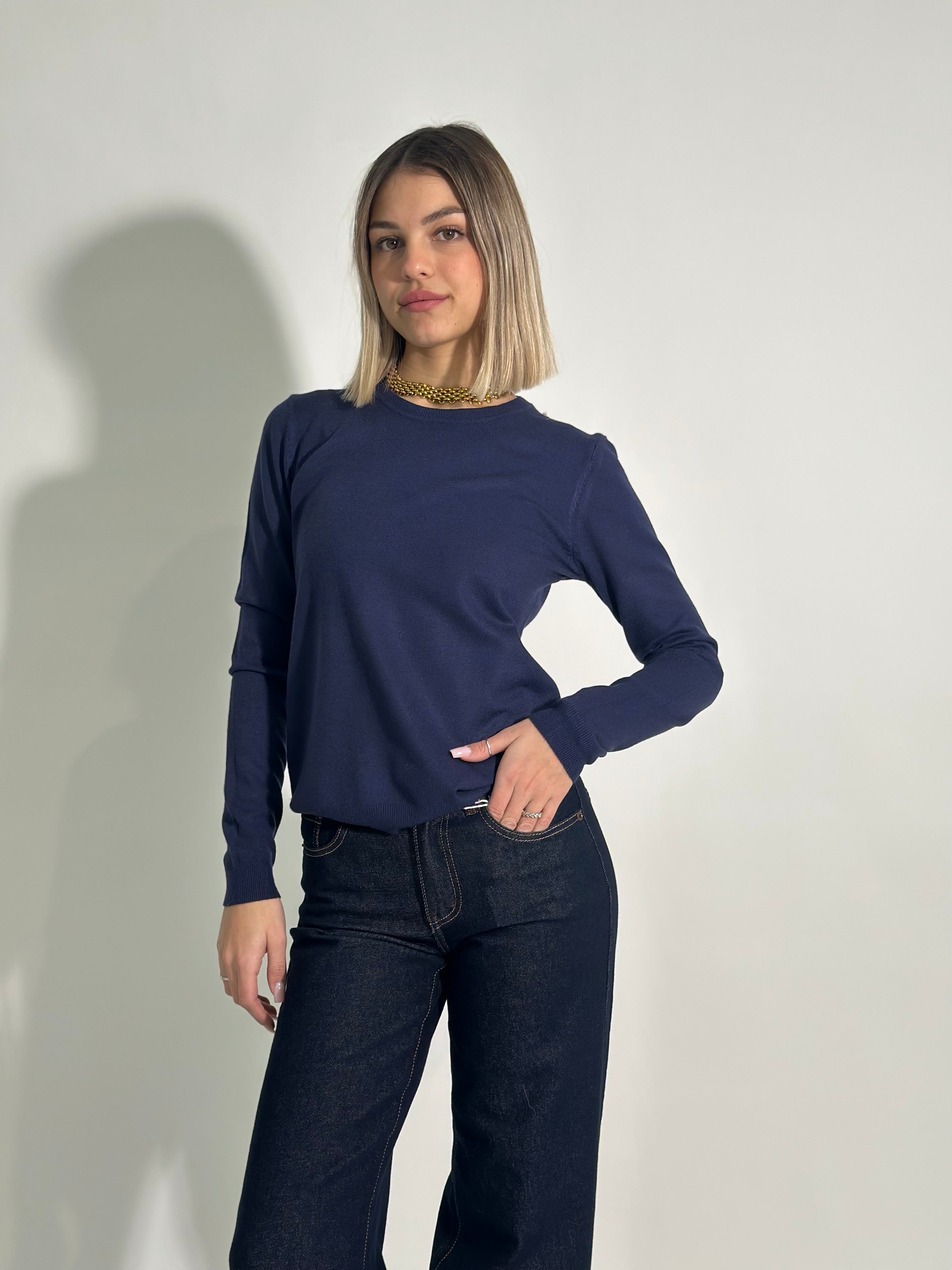 Maglia girocollo basic C652