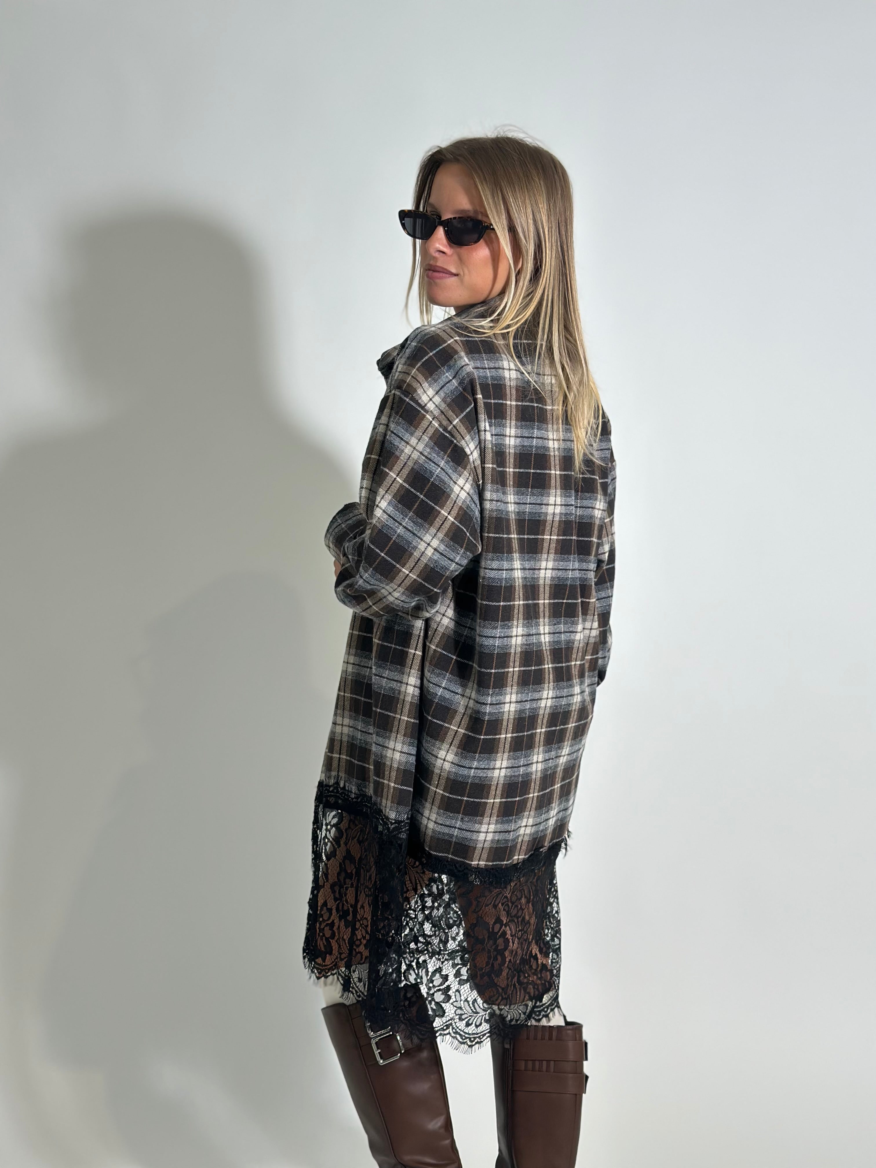 Camicia maxi check 6777