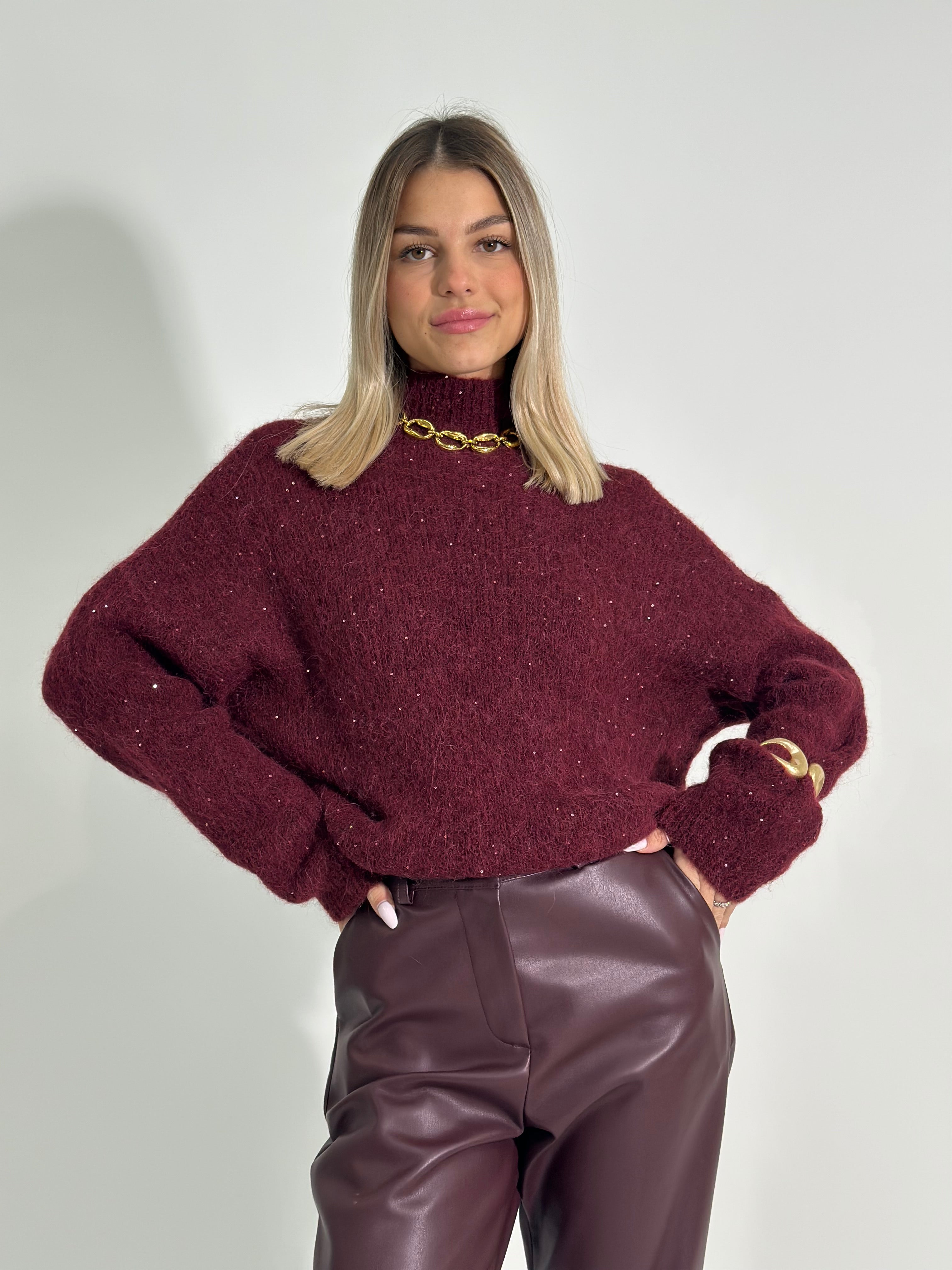 Maglia alpaca paillettes 7731