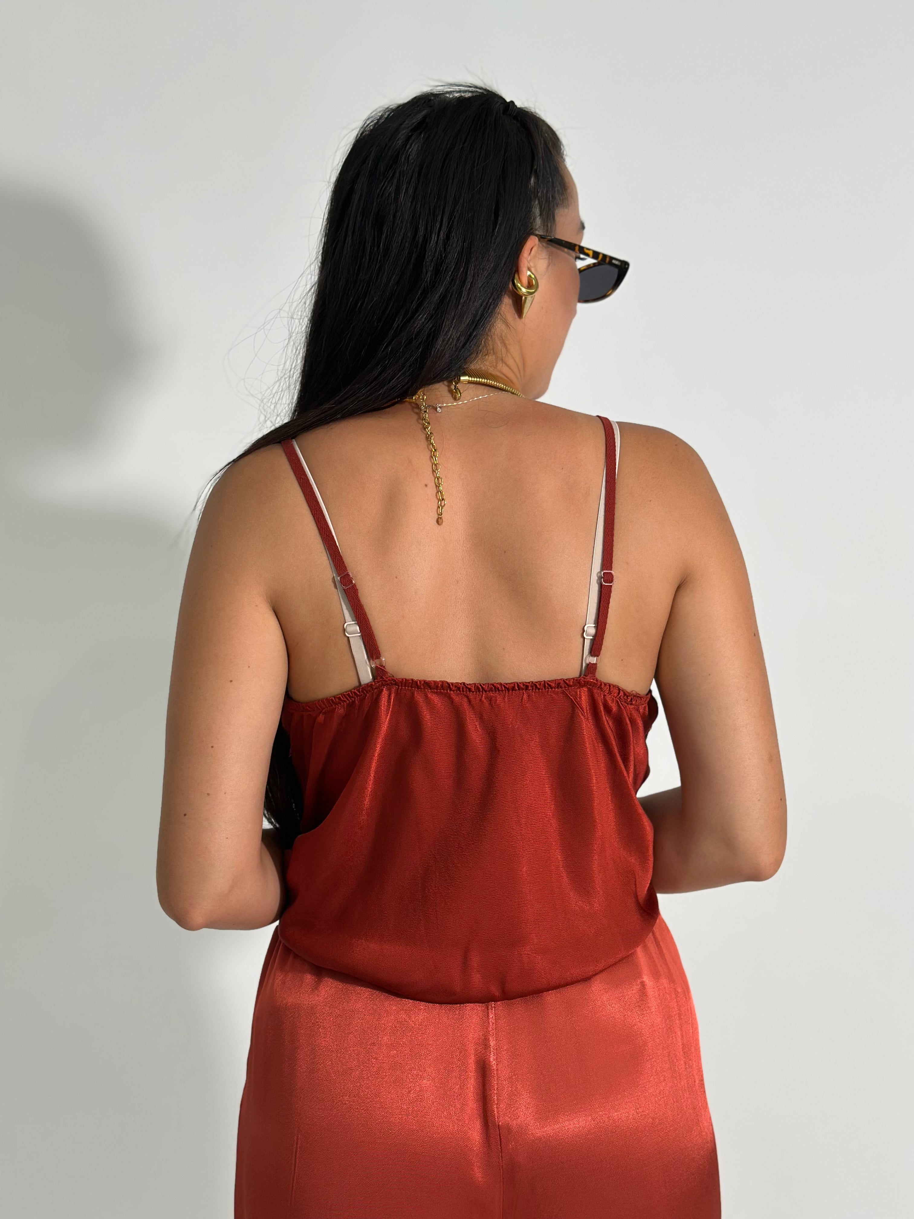 Top satin pizzo 80228