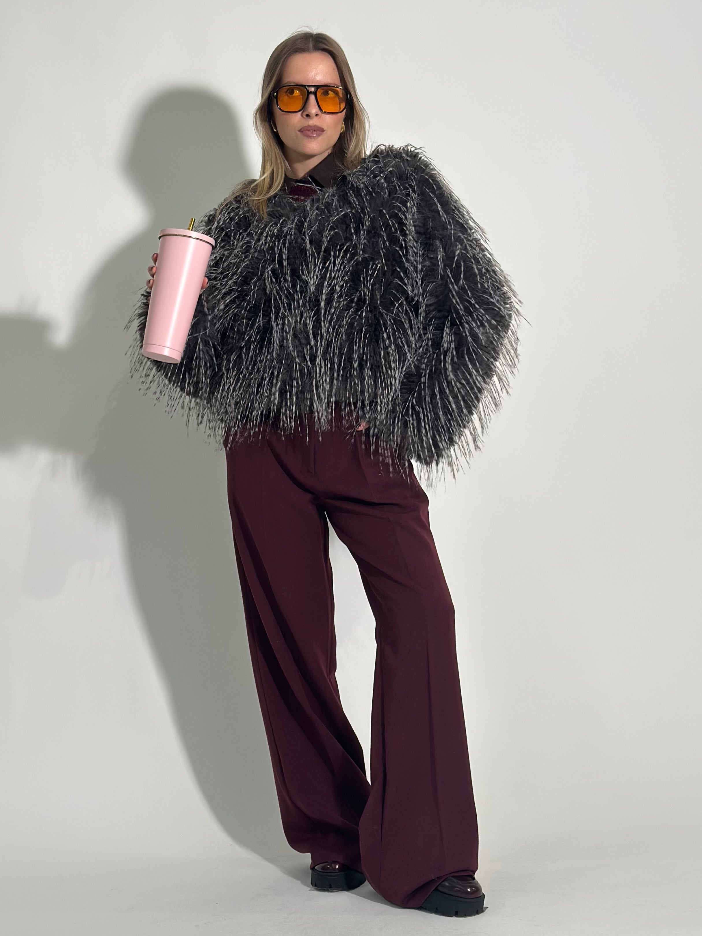 Pantalone palazzo 21381 BURGUNDY