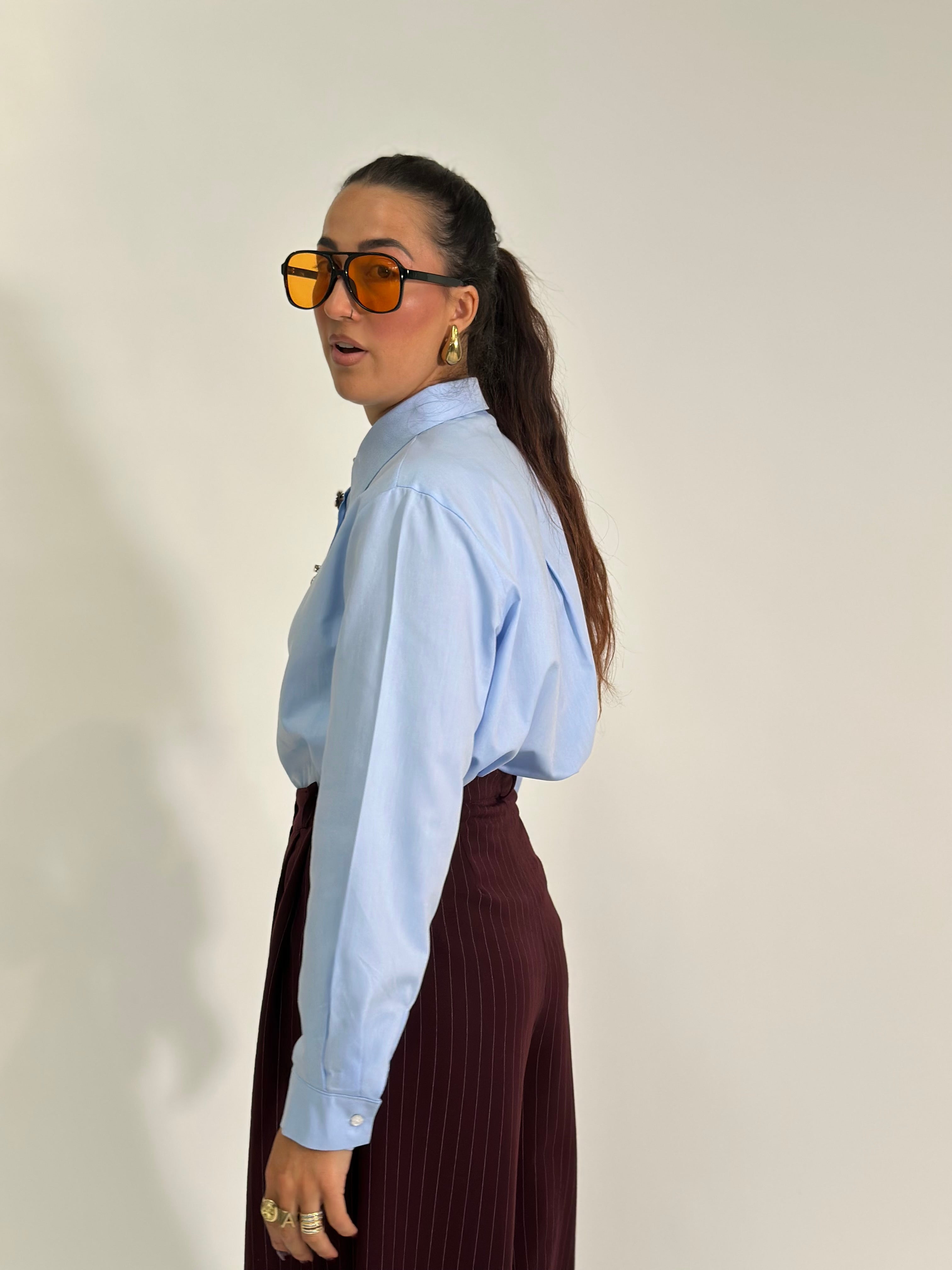 Camicia oxford 27595 AZZURRO