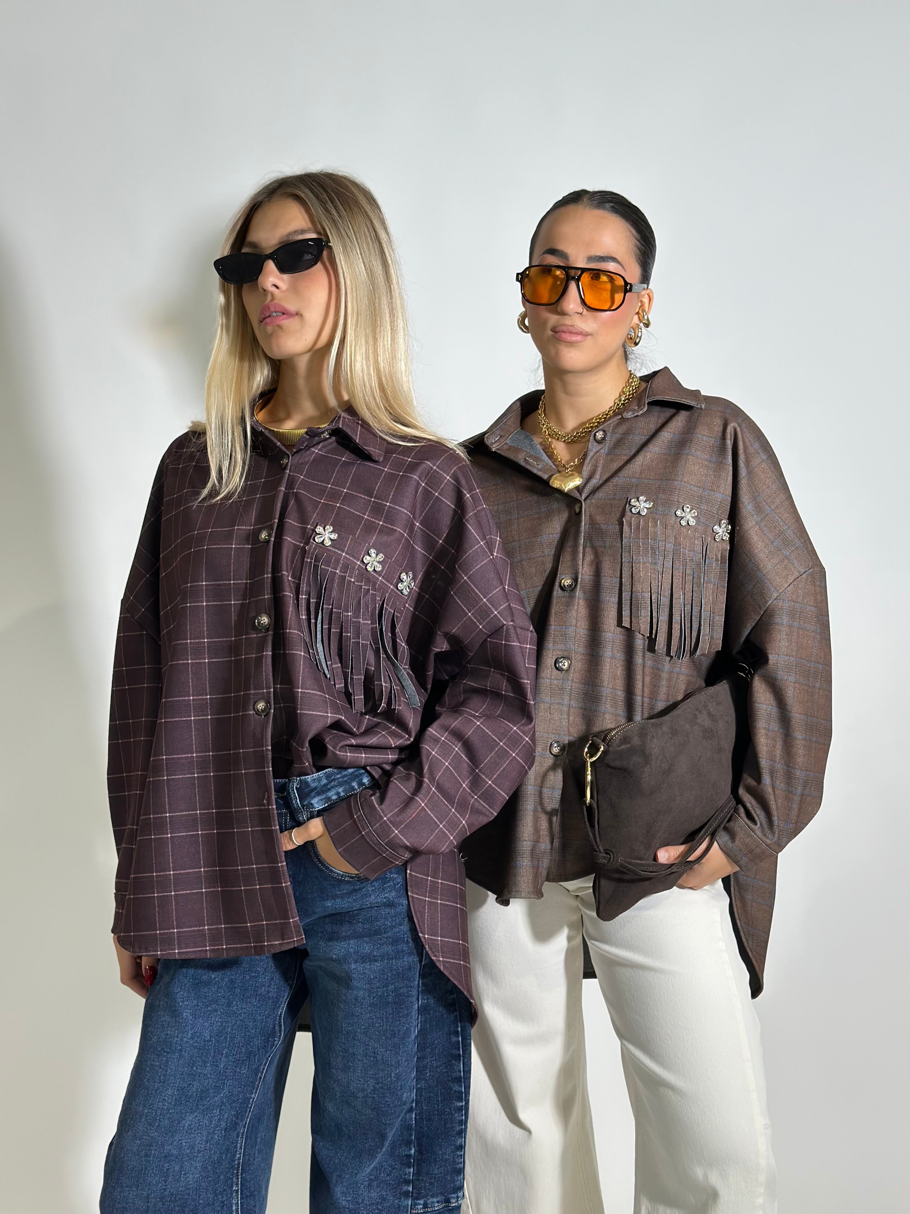 Camicia madras 7814 MORO