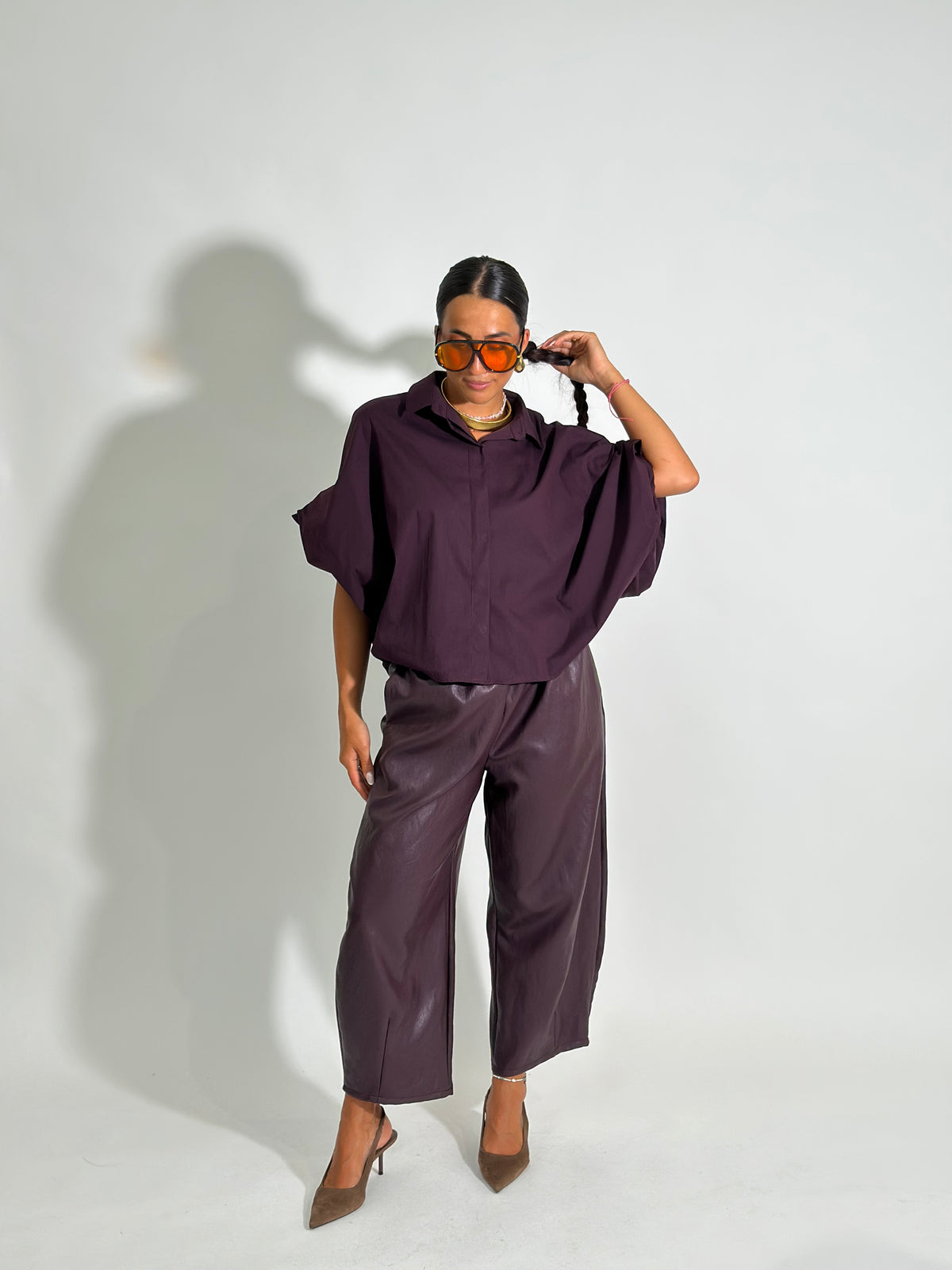 Pantalone ecopelle 67625