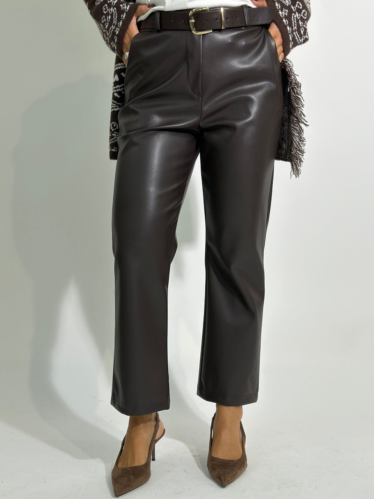 Pantalone ecopelle 7287