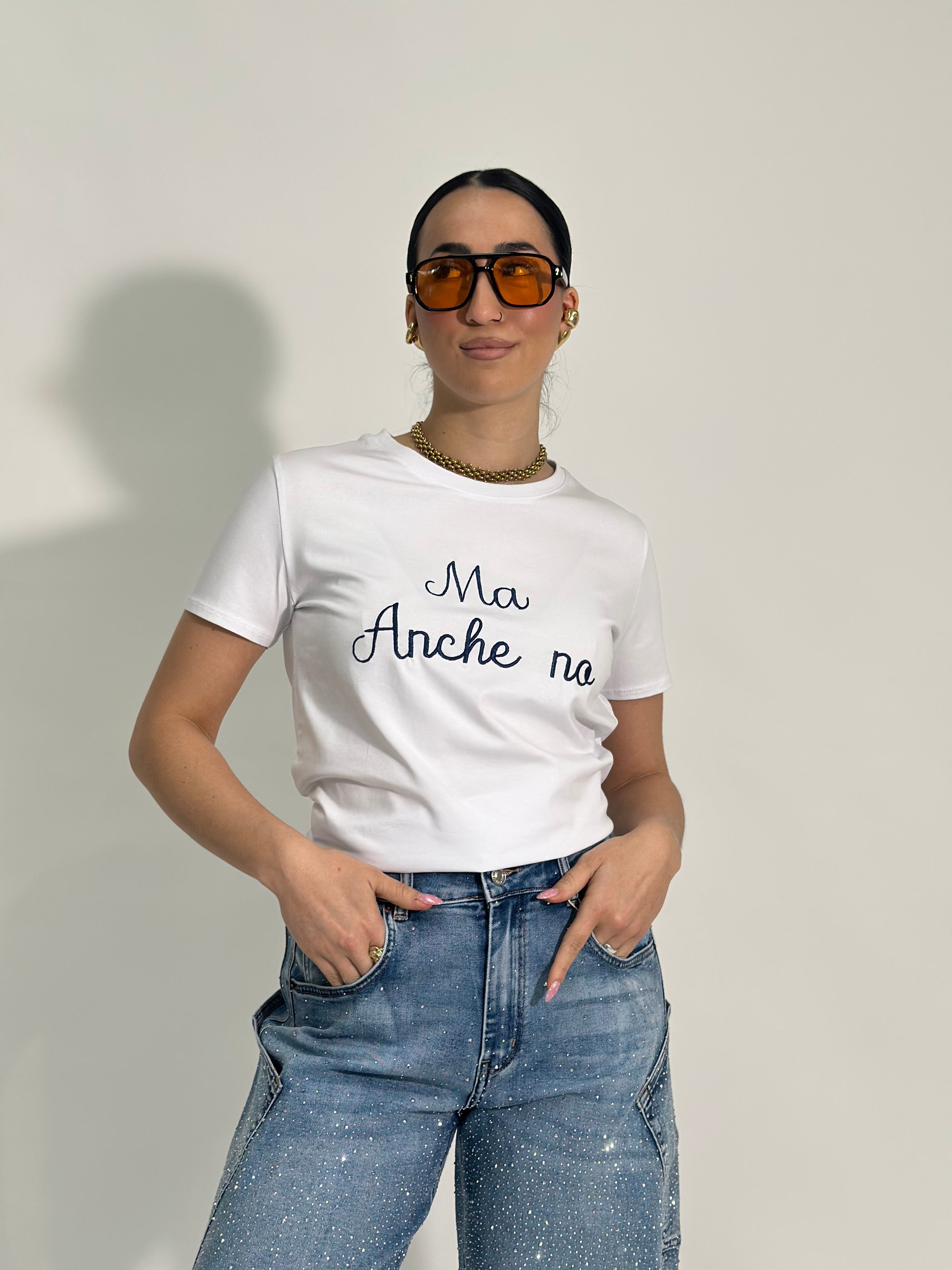 T-shirt "ma anche no" 301-7