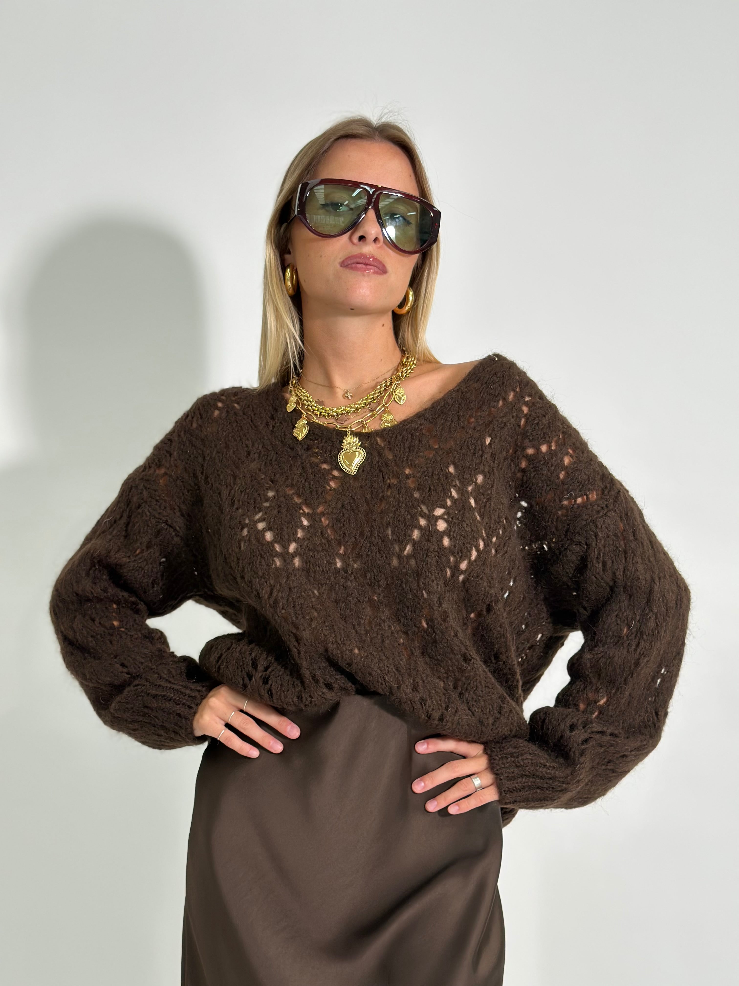 Maglia mohair 3191 MORO
