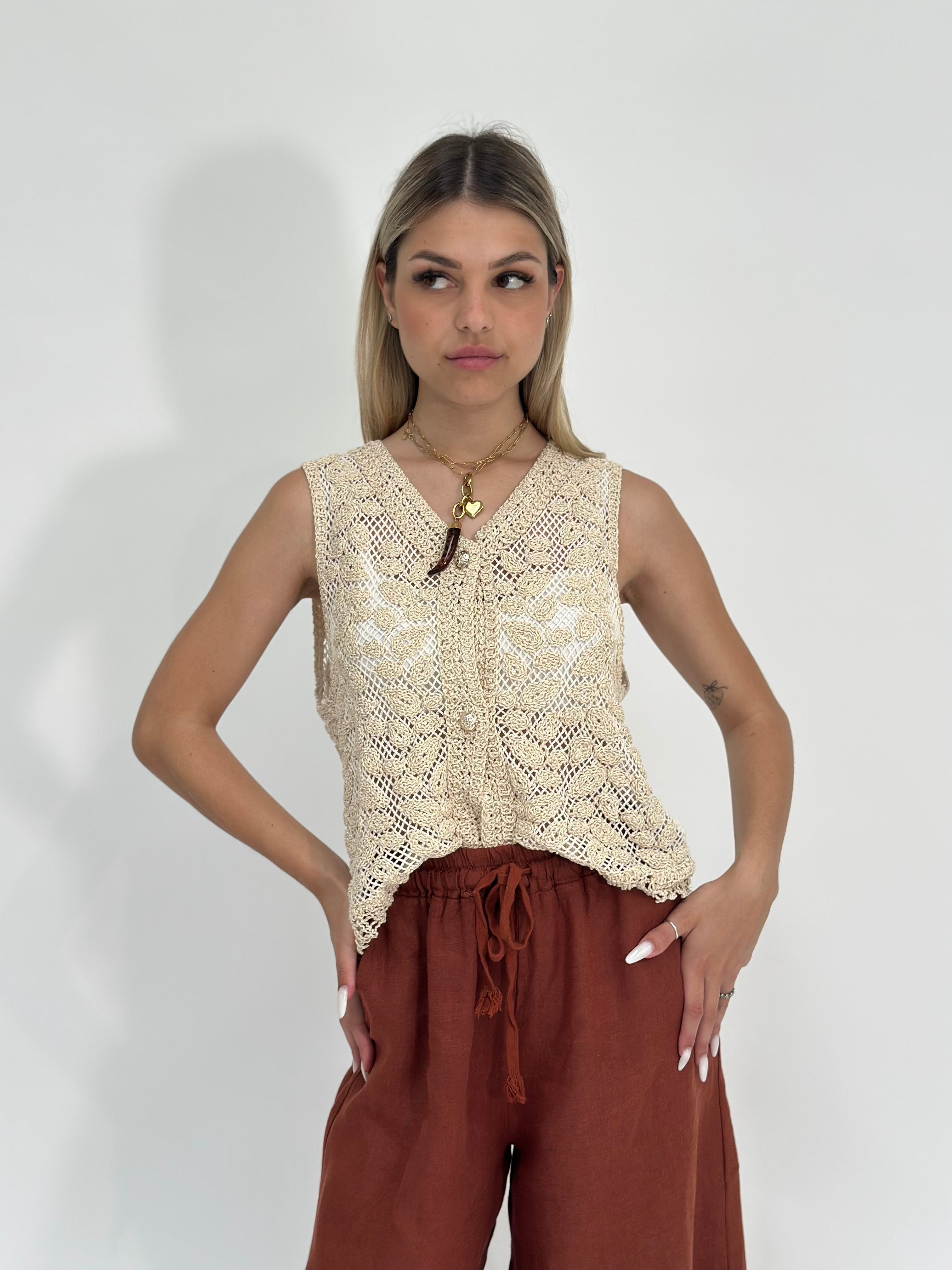 Gilet crochet 2501