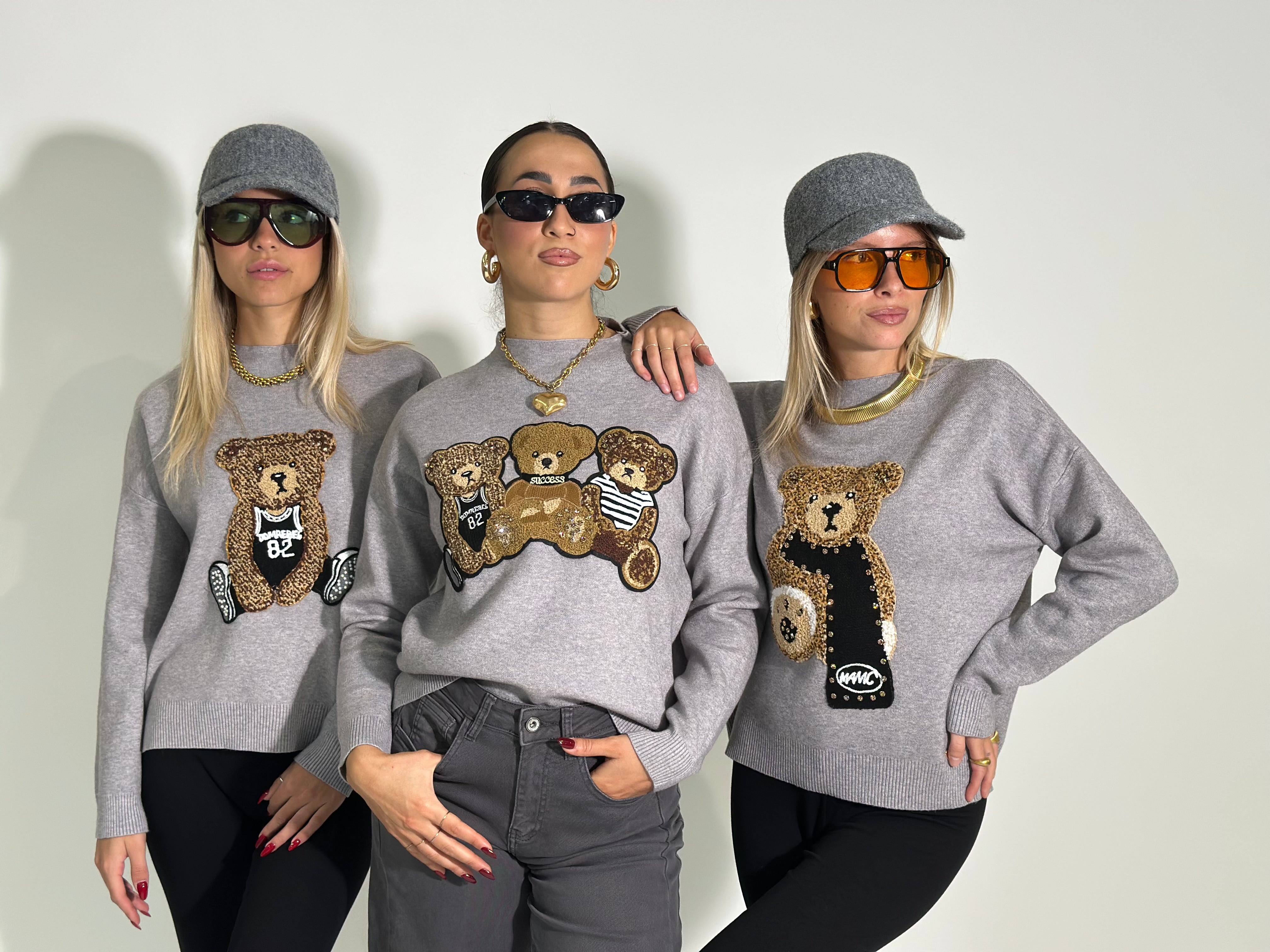 Maglia teddy sciarpa 8089