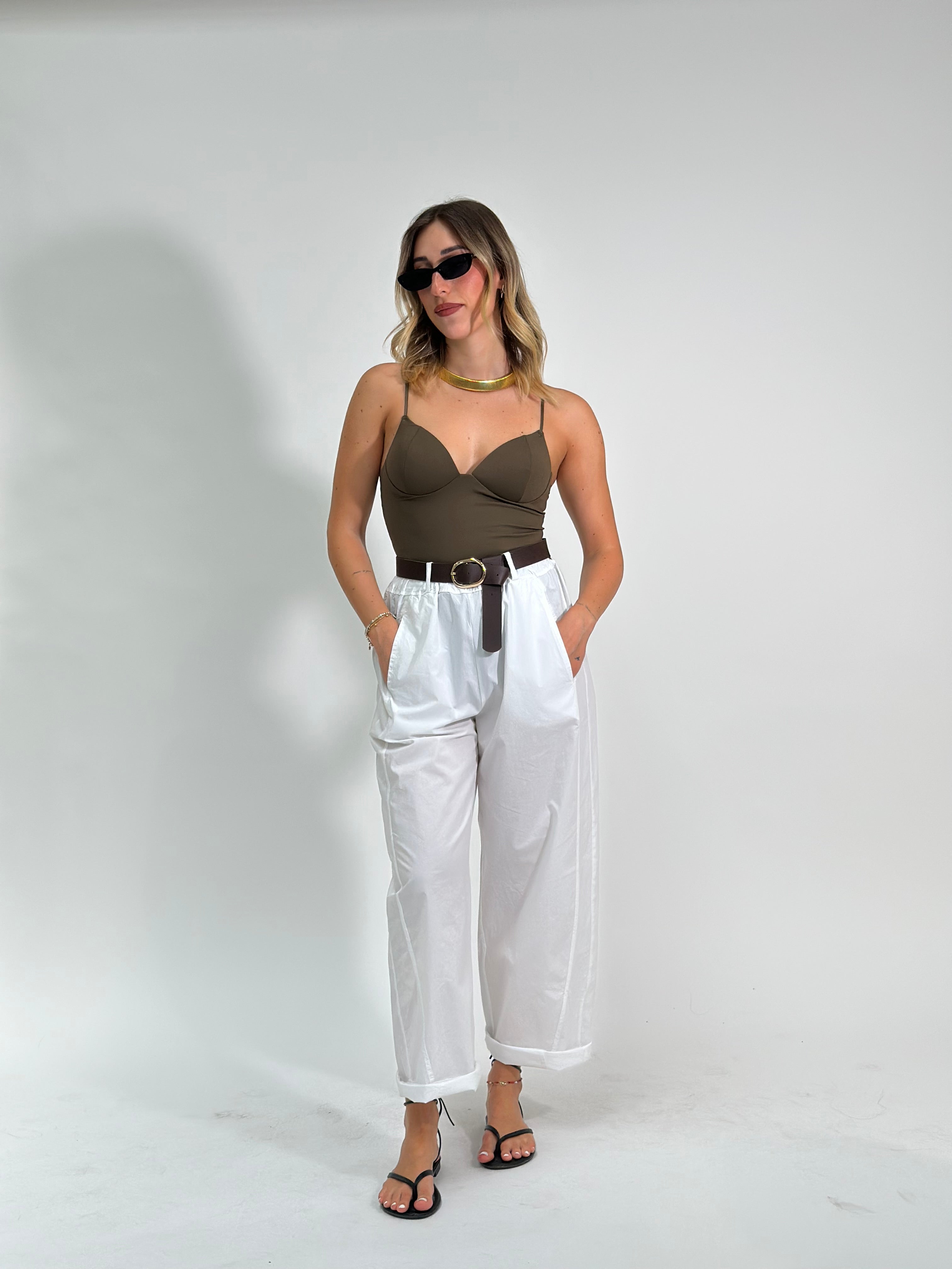 Pantalone baloon 1560 BIANCO