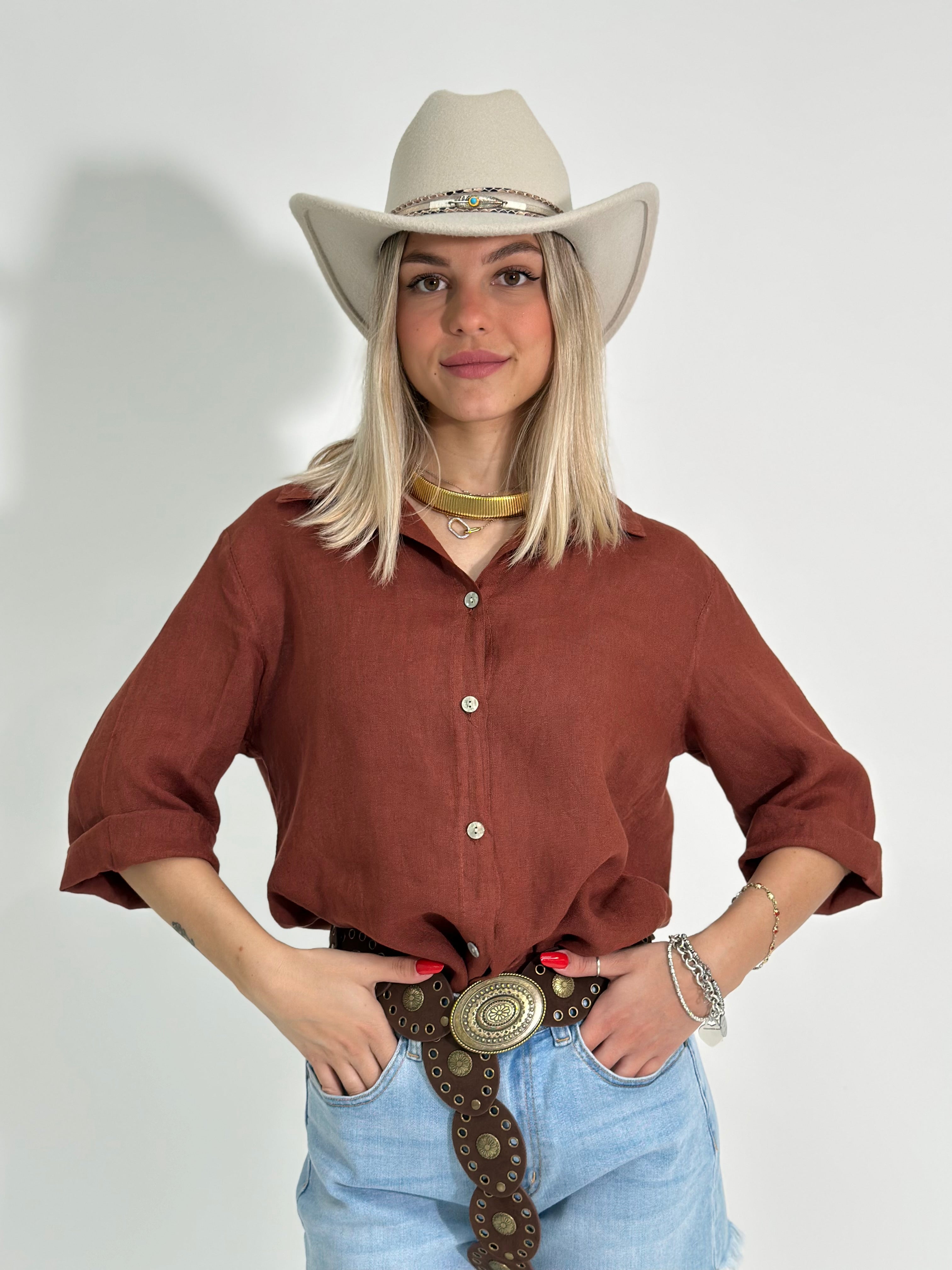 Camicia lino 100% 1789