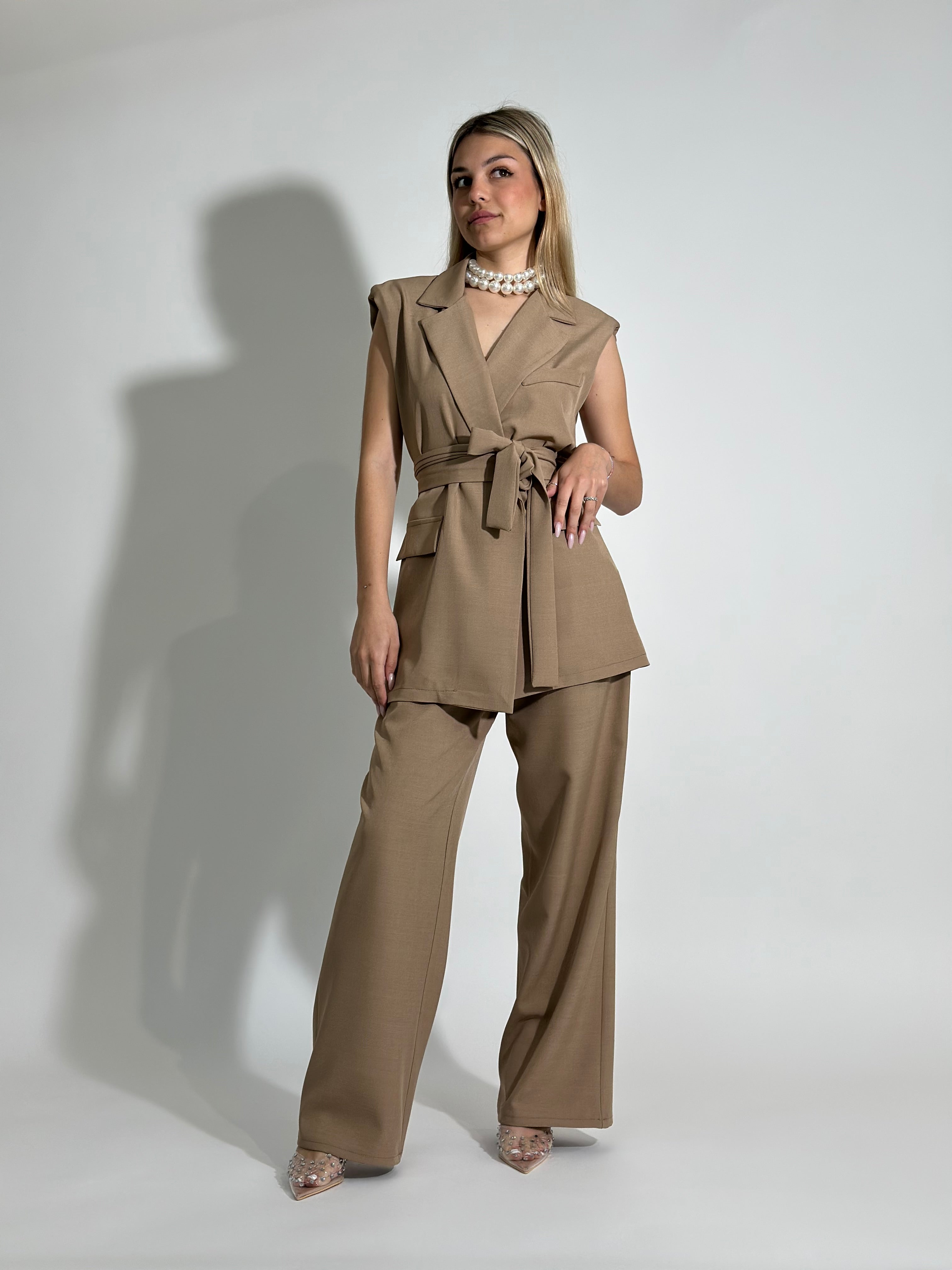 Completo smanicato 5687 BEIGE