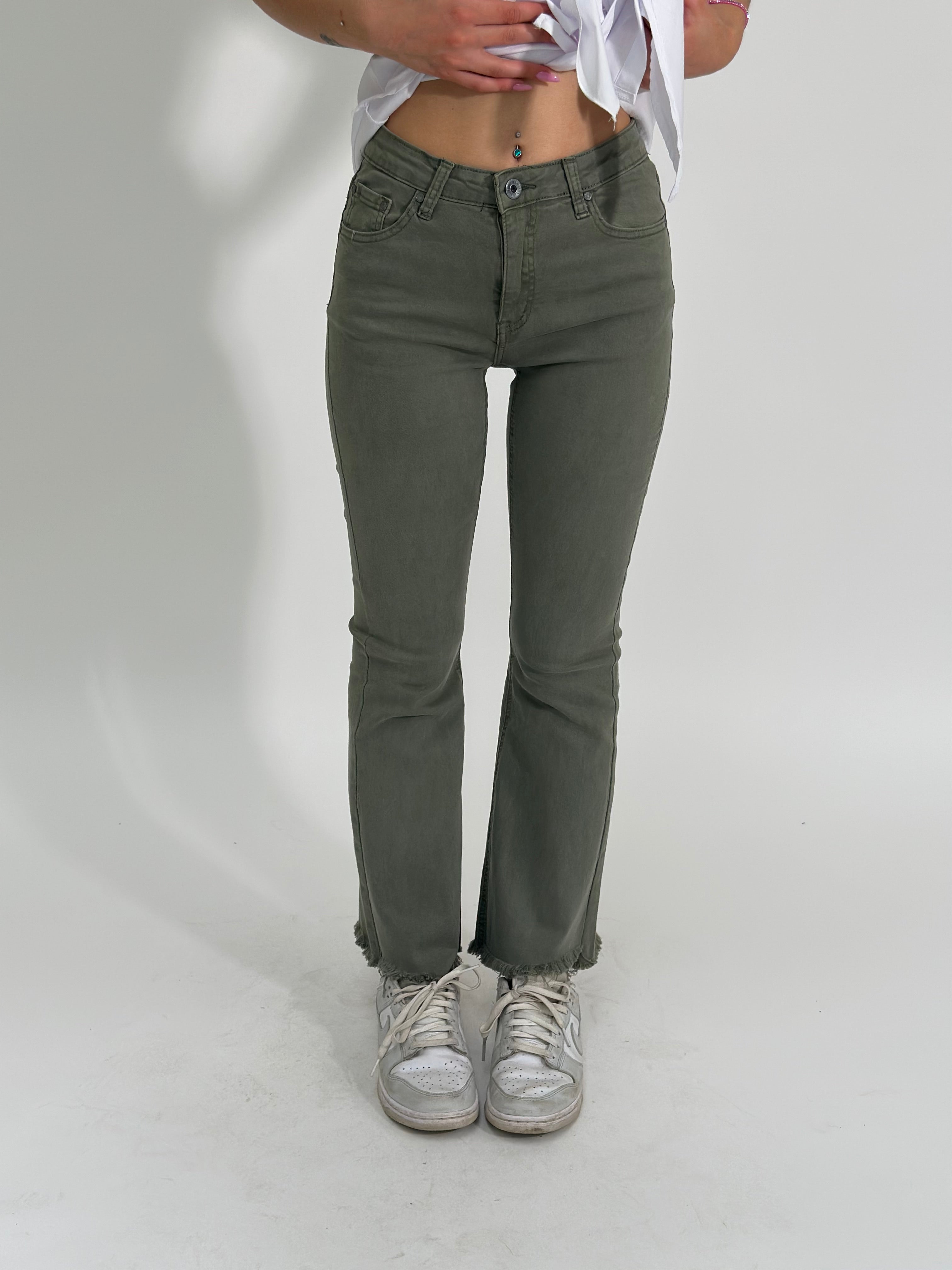 Pantalone trombetta 6826 VERDE