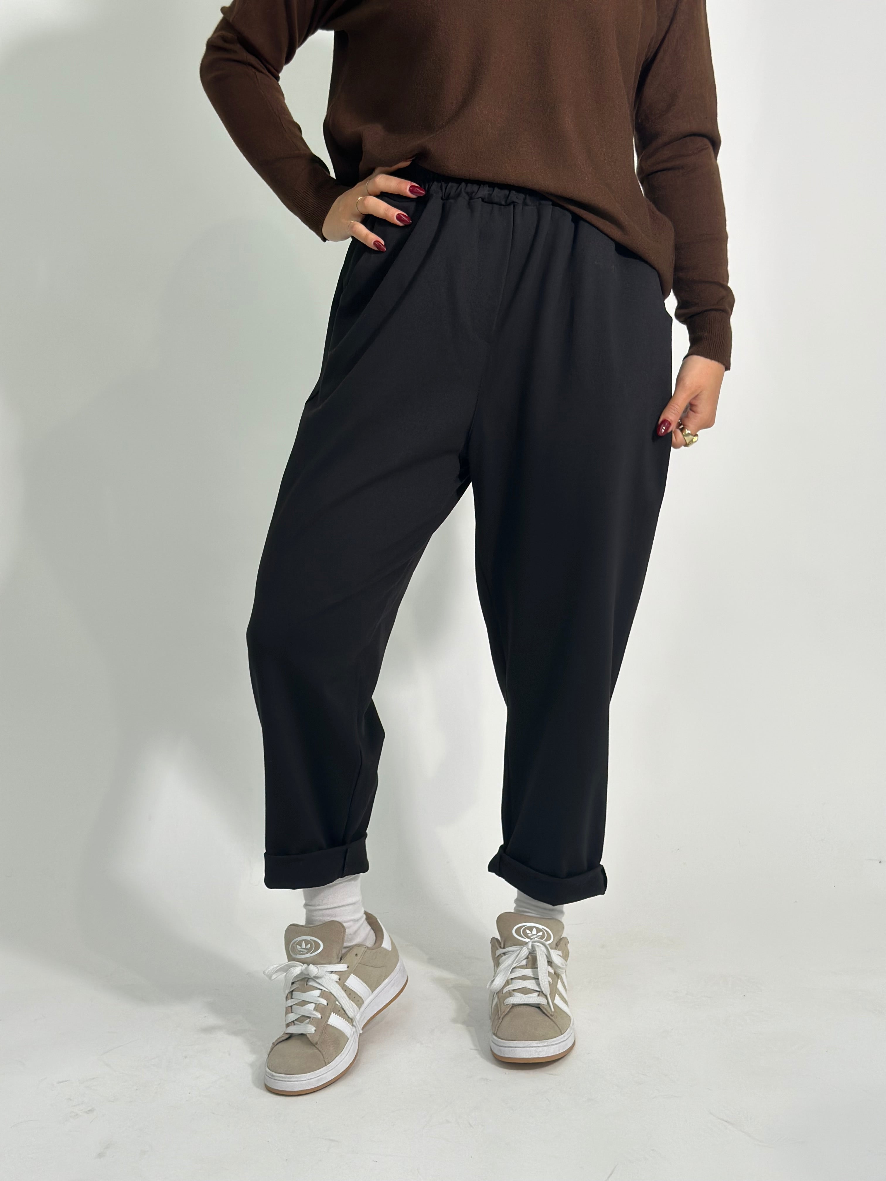 Pantalone confort 9869 NERO