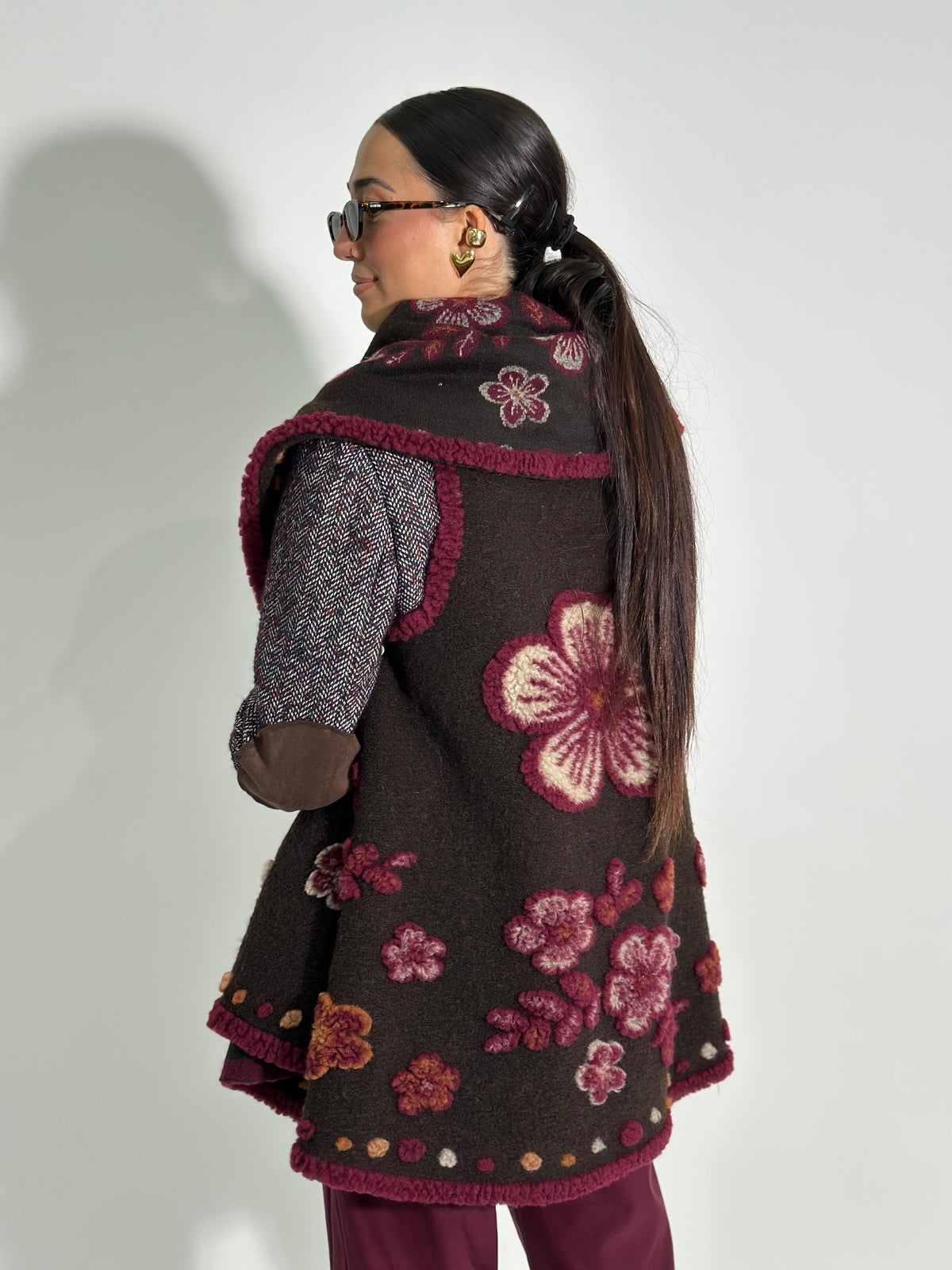 Giacca poncho 67041 MORO