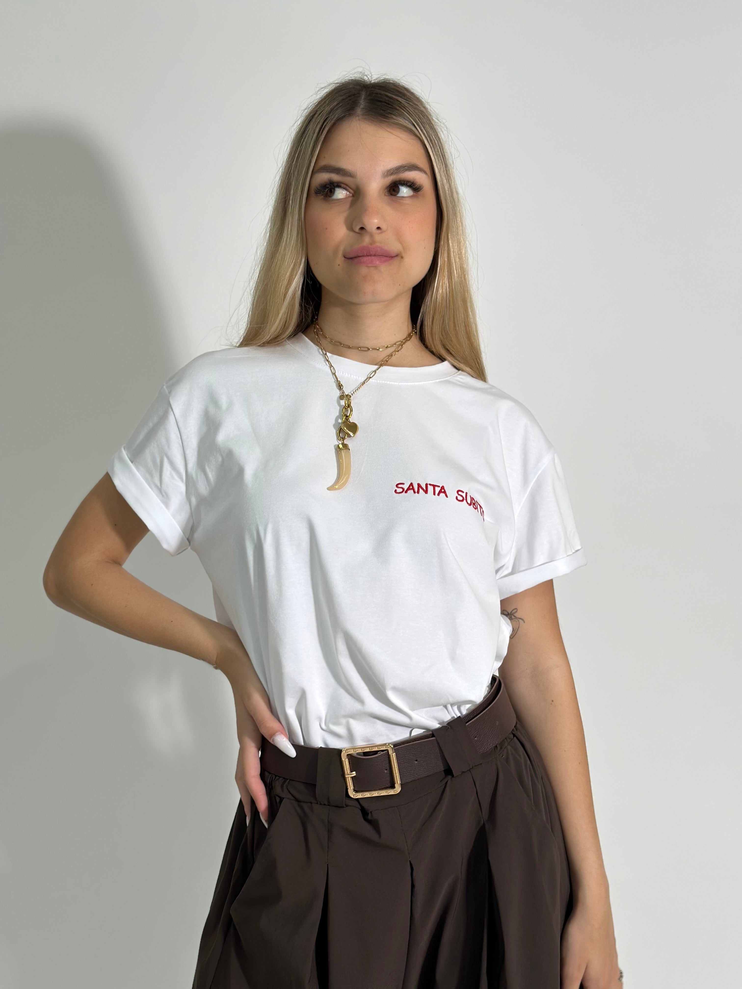 T-shirt C100 Santa ROSSO