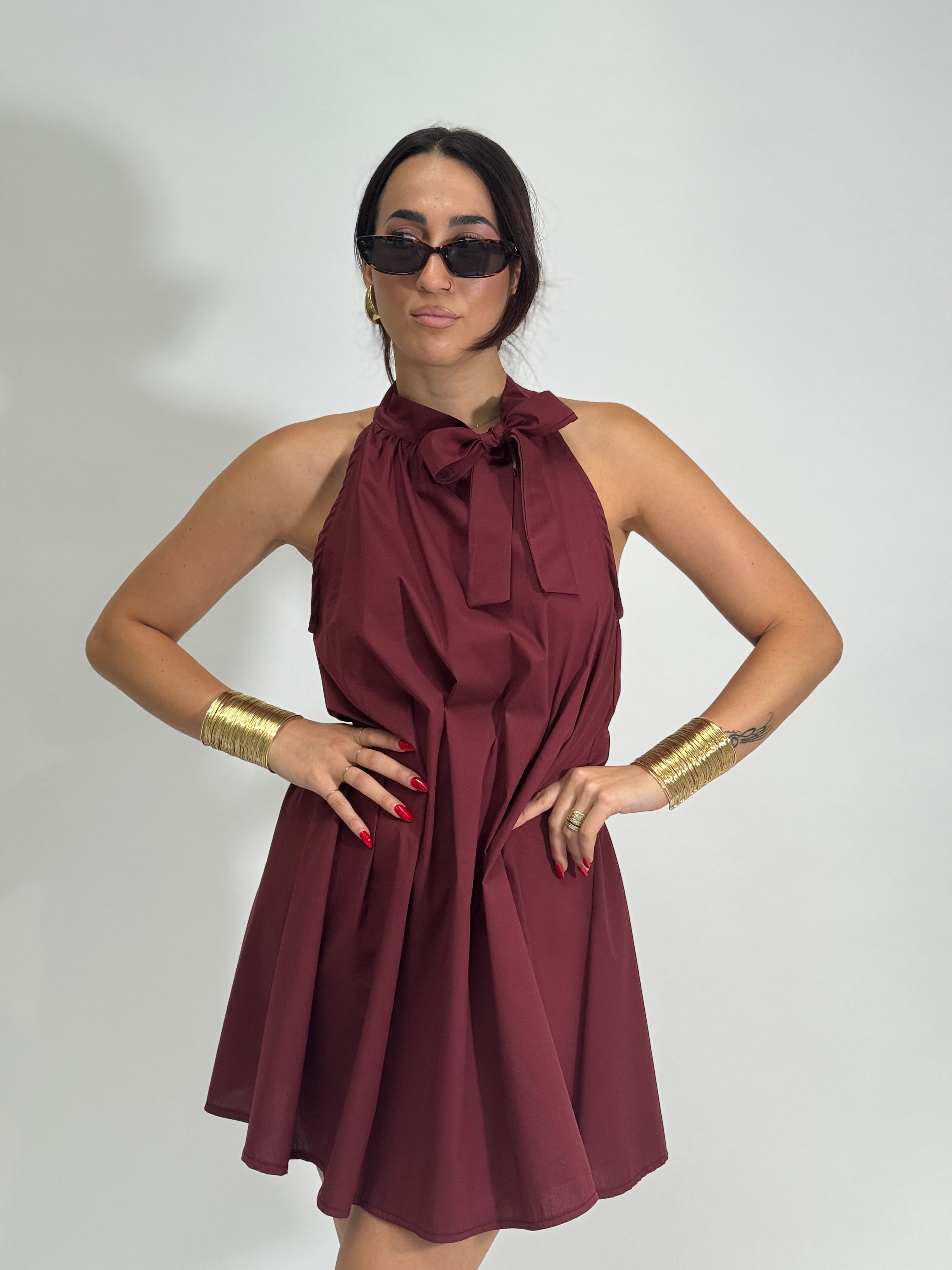Abito 68025 BORDO