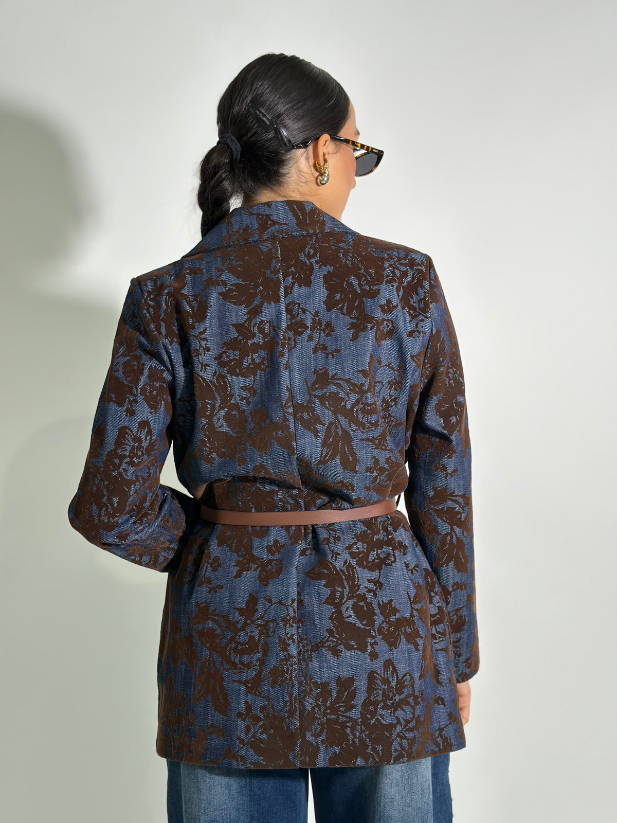 Giacca denim floccata 6907