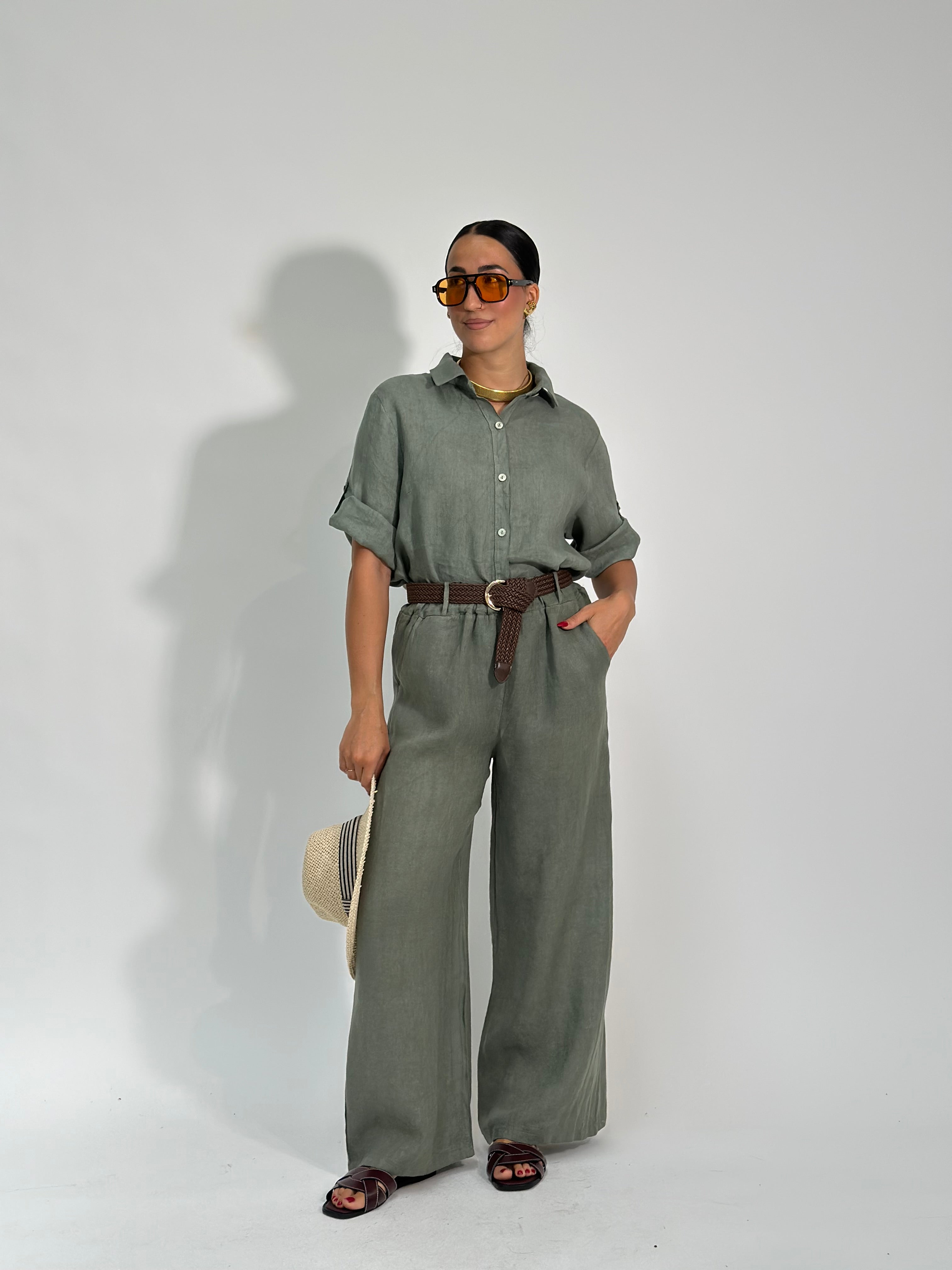 Pantalone lino 22525-B