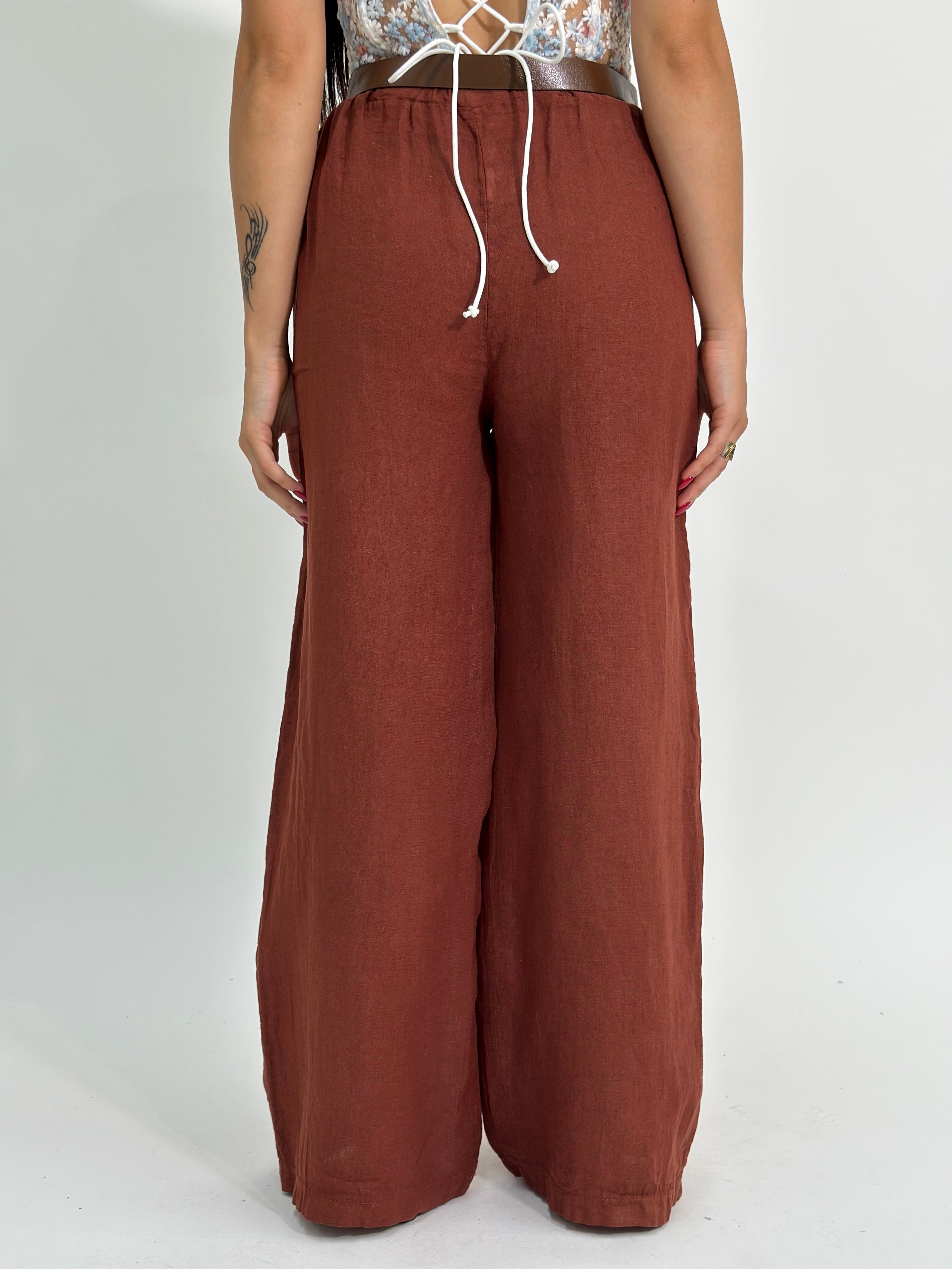 Pantalone lino 100% 1588