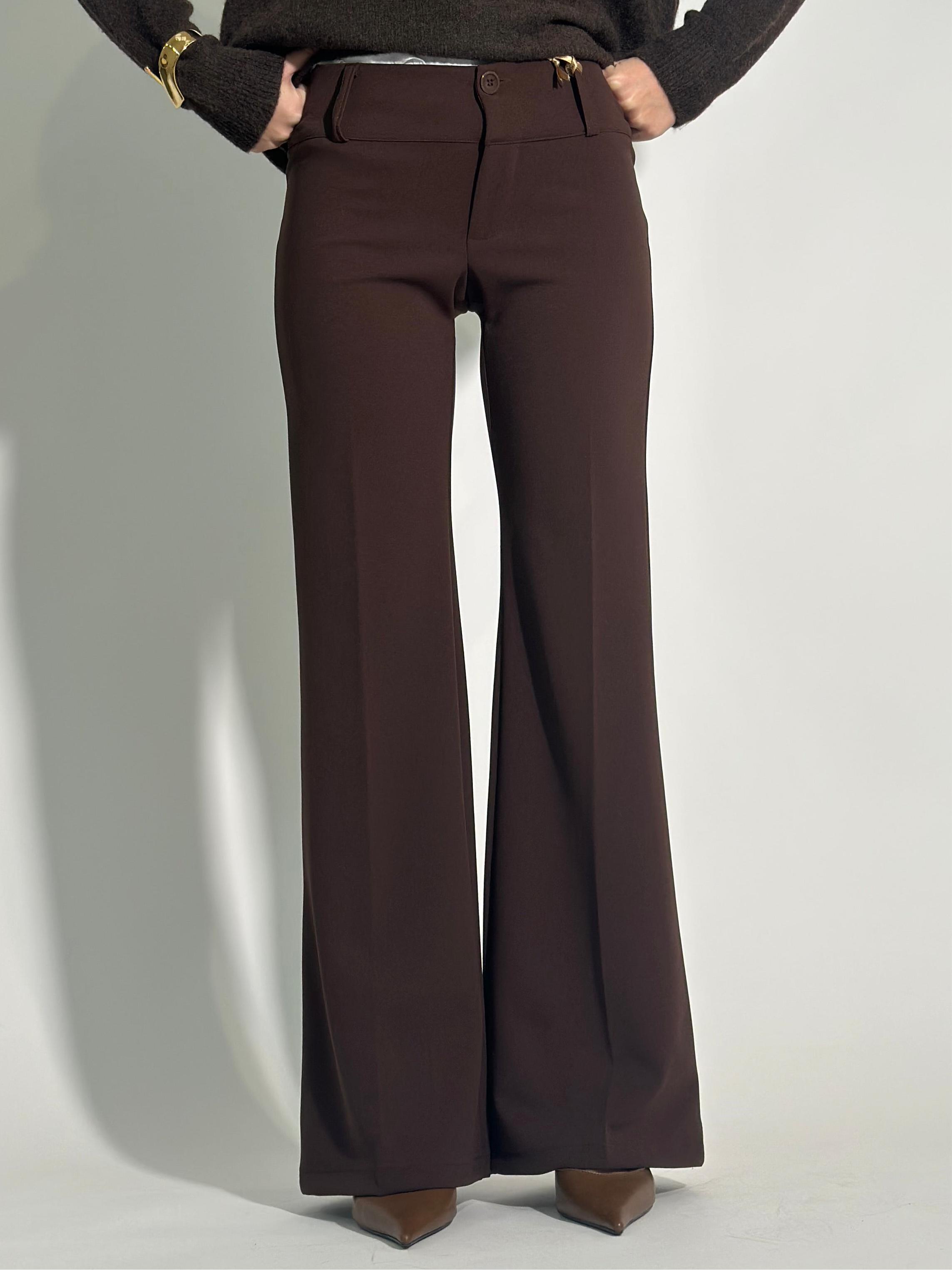 Pantalone flare 80 MORO