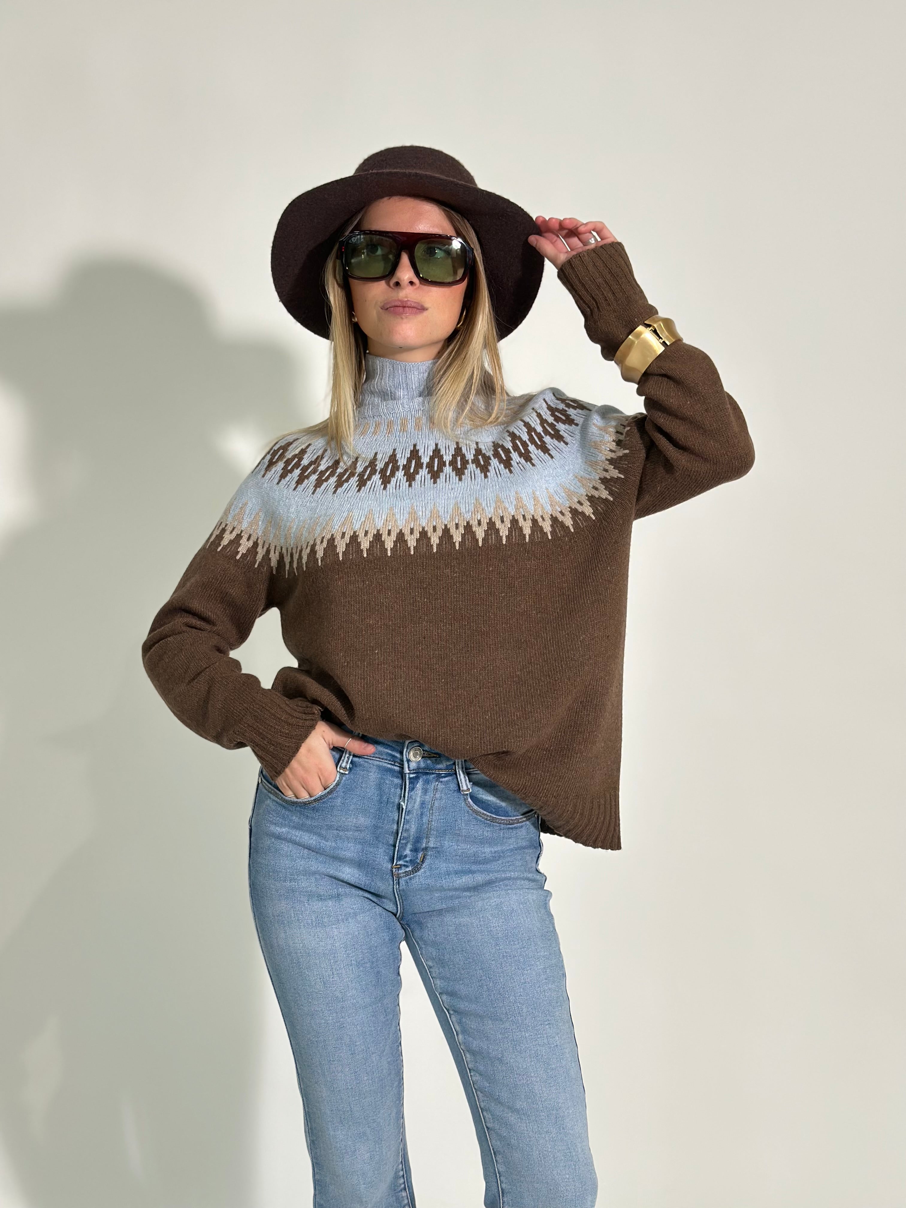 Maglia norvegese 8240 MORO CIELO