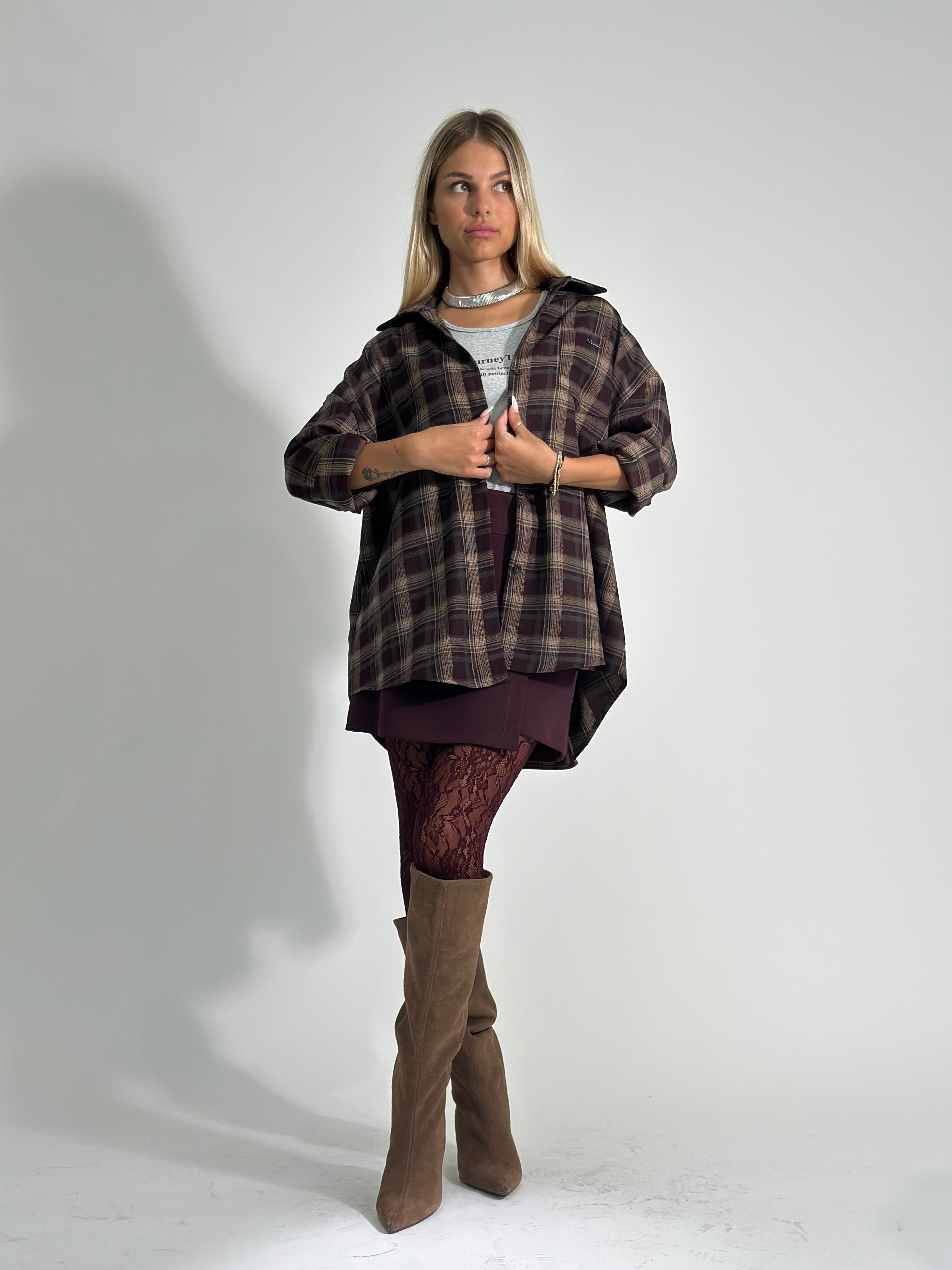 Gonna crepe 18837 BURGUNDY